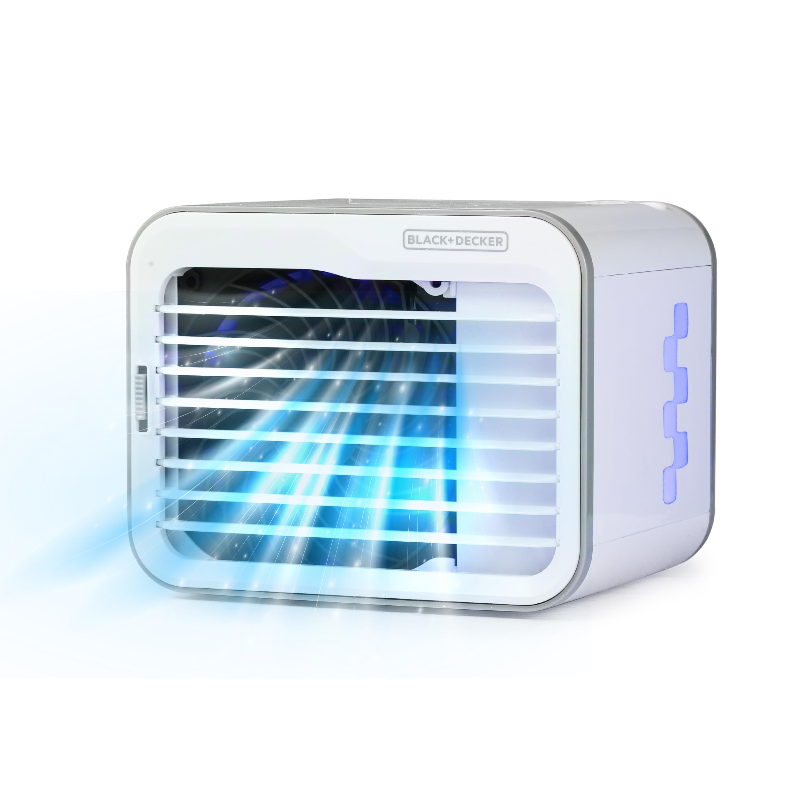 Black+Decker Desktop Air Cooler, Personal Portable Fan With 3 Speeds, Evaporative Air Cooler With 0.5L Water Tank, Air Cooler Fa