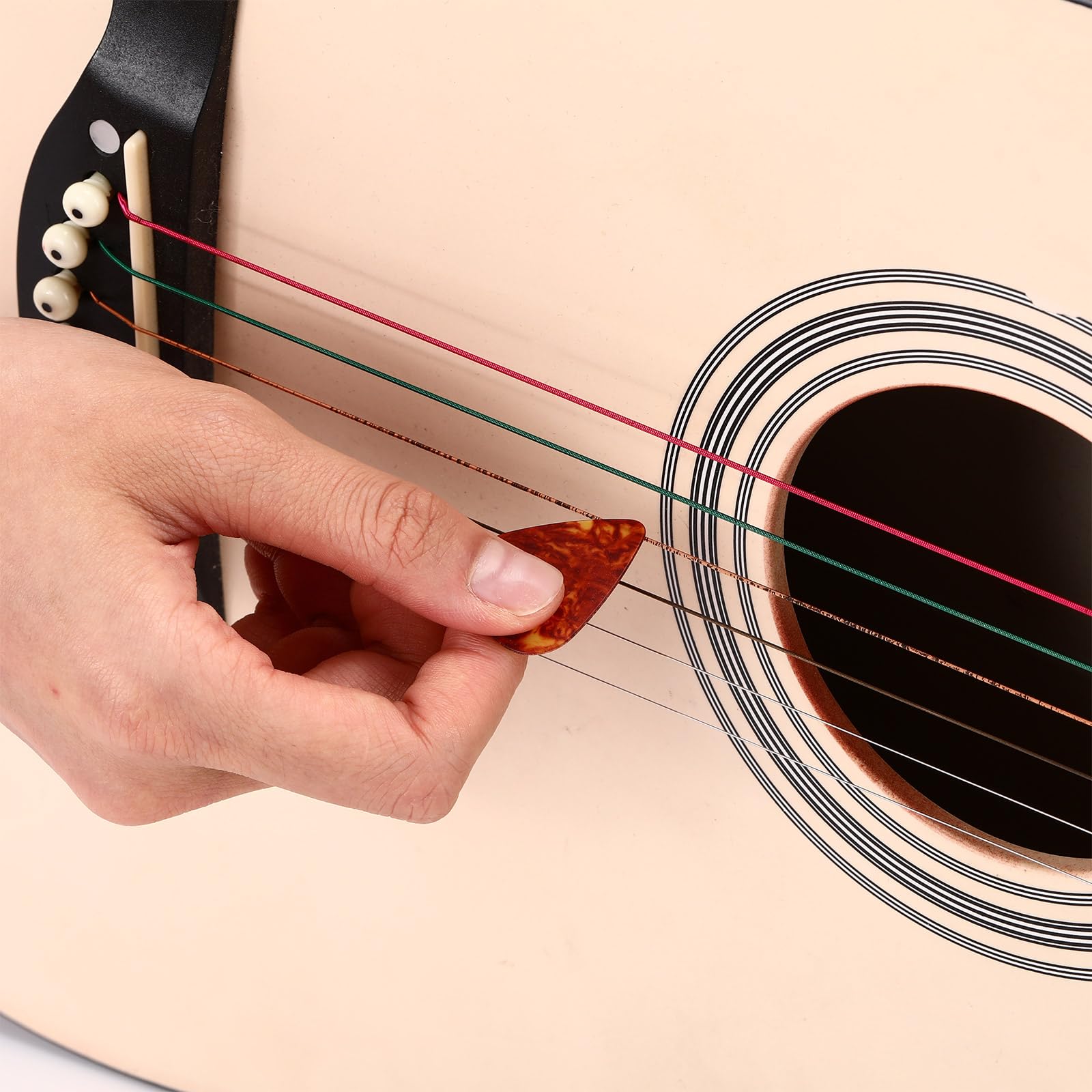 Yeshone 600 Pcs Guitar Picks Bulk Celluloid Picks Plectrums For Electric Acoustic Guitar Thin Medium Heavy Plectrums(Amber,0.46,