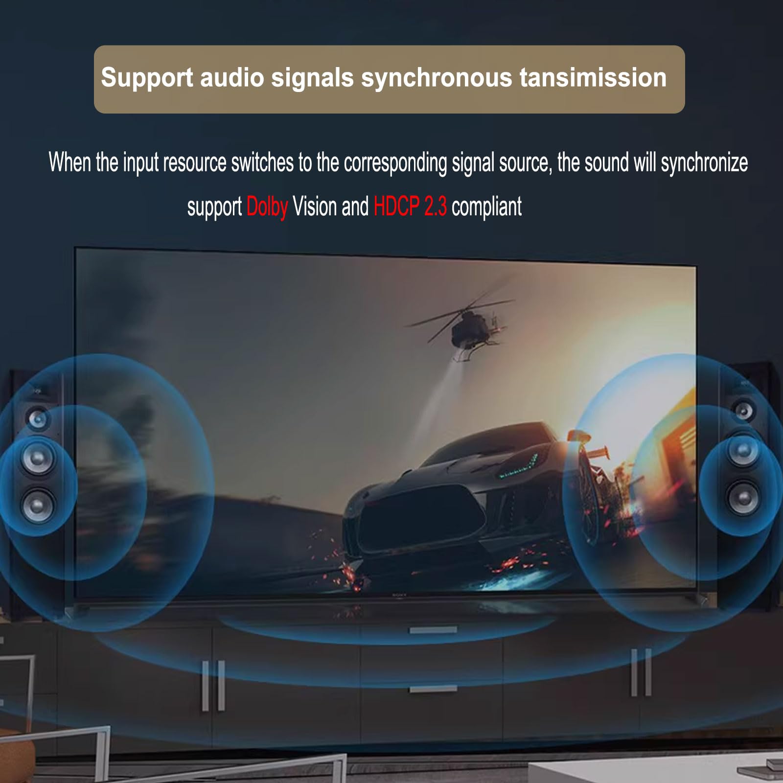 Hdmi 2.1 Switch 8K Hdmi Switcher,2 In 1 Out/ 1 In 2 Out Bi Directional Hdmi Switcher, Hdmi 2.1 Splitter Supports 8K@60Hz 4K@120H