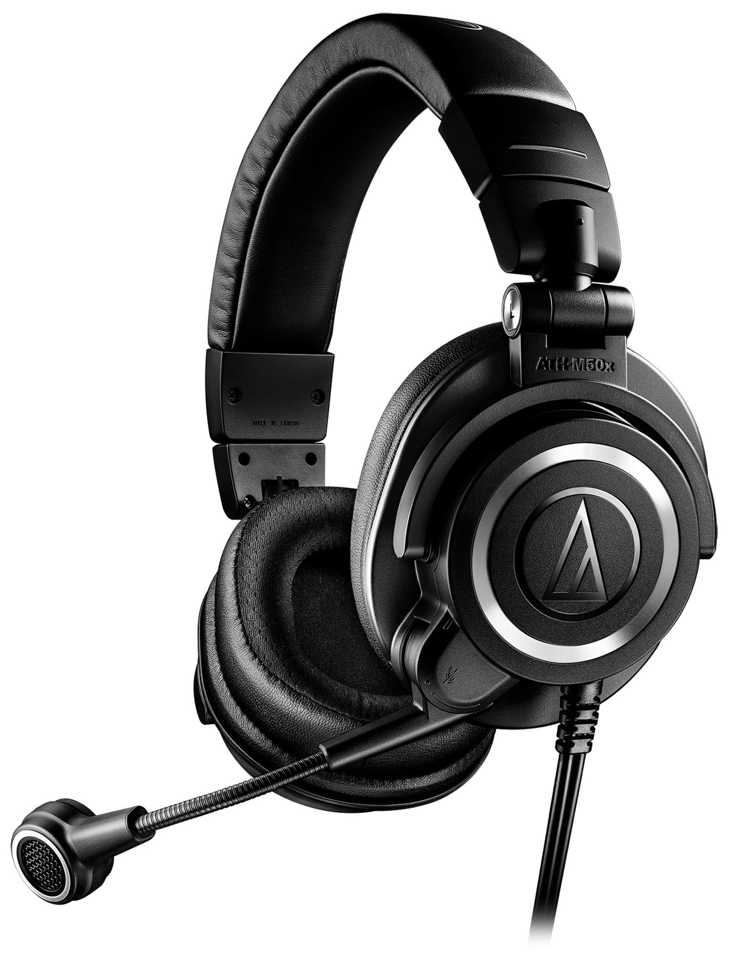 Audio-Technica Ath-M50Xsts Streamset Streaming Headset - Black Bundle With Case, Stand, Xlr Cable, And Austin Bazaar Polishing C