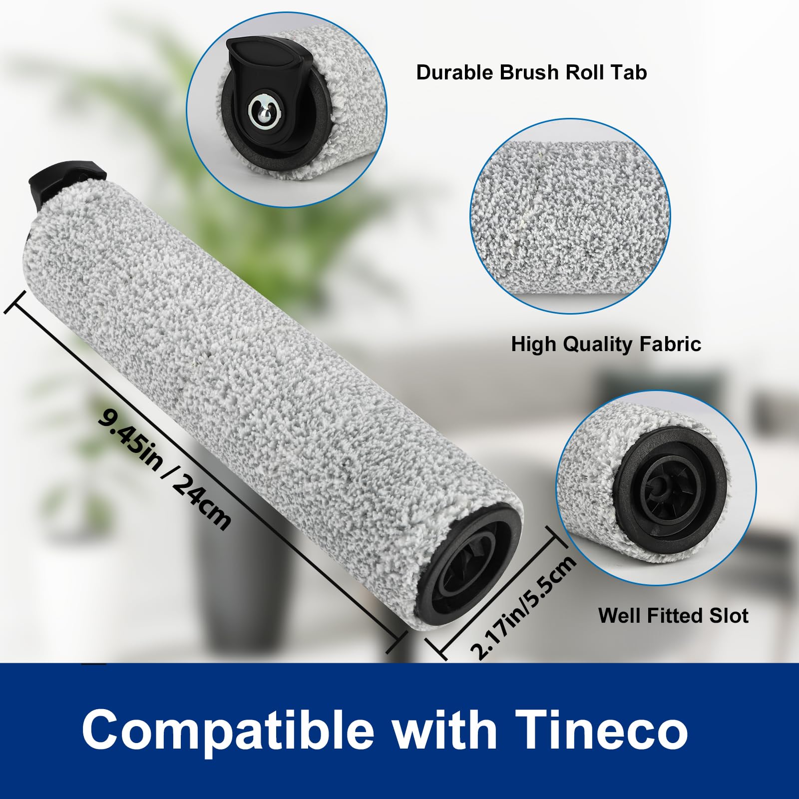Mxzone Ifloor3 Roller Brush Replacement For Tineco Ifloor 3 And Floor One S3 Cordless Wet Dry Vacuum Cleaner, 2 Pack