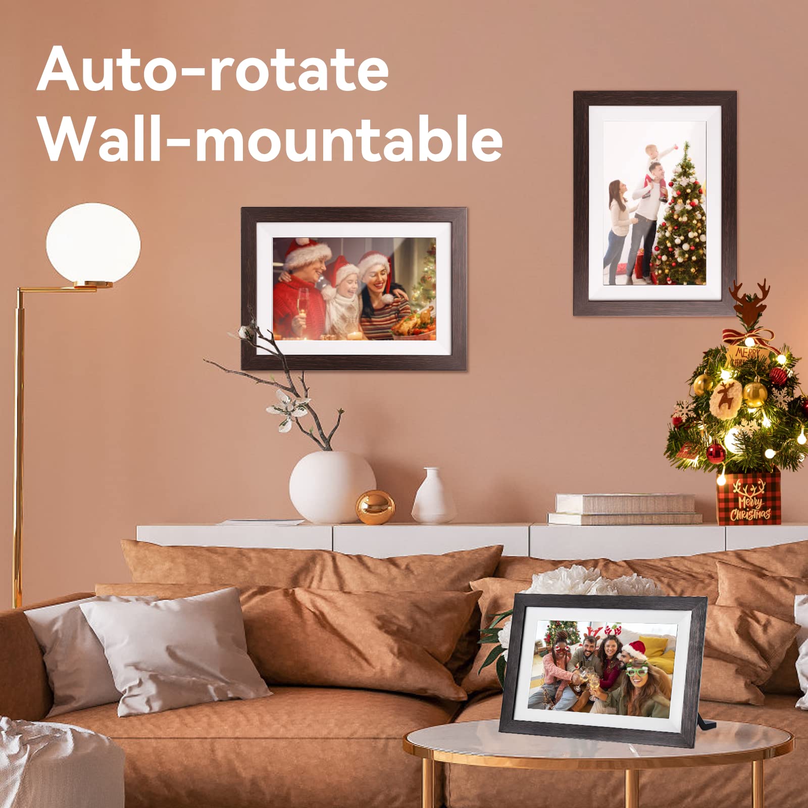 Frameo Wifi Digital Picture Frame 32Gb Memory 10.1 Inch, 1280X800 Hd Ips Touch Screen Photo Frame Electronic, Easy Setup, Share