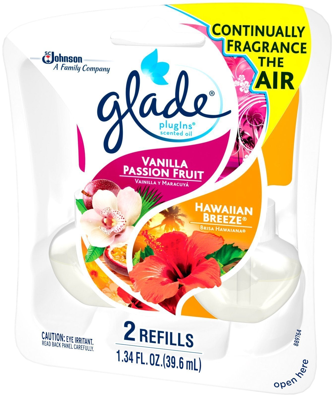 Glade Plugins Scented Oil Lasting Impressions Refillls - Fruits And Vanilla - 1.34 Fl Oz
