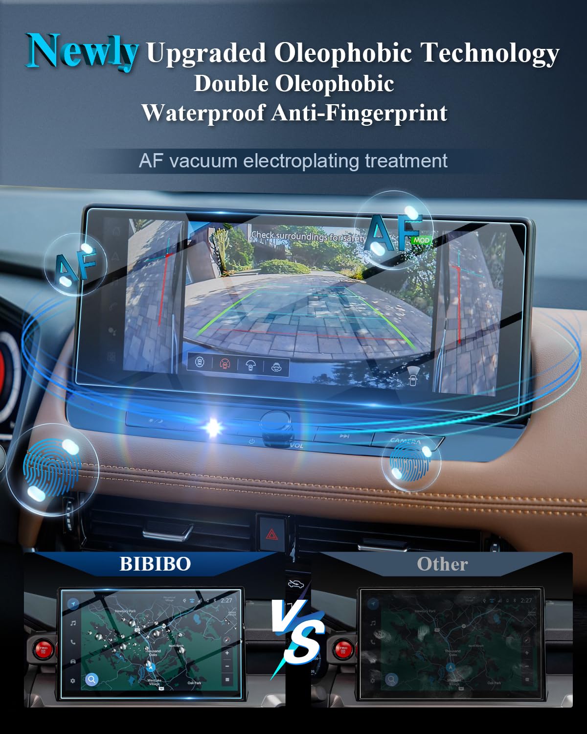 Bibibo For 2024 2025 Nissan Rogue Screen Protector 2024 2025 Nissan Rogue (Sl/Platinum)12.3' Display Nissan Rogue 2024 Tempered Glass Anti Glare Scratch Ultra Clear 2024 Nissan Rogue Accessories 2024 2025