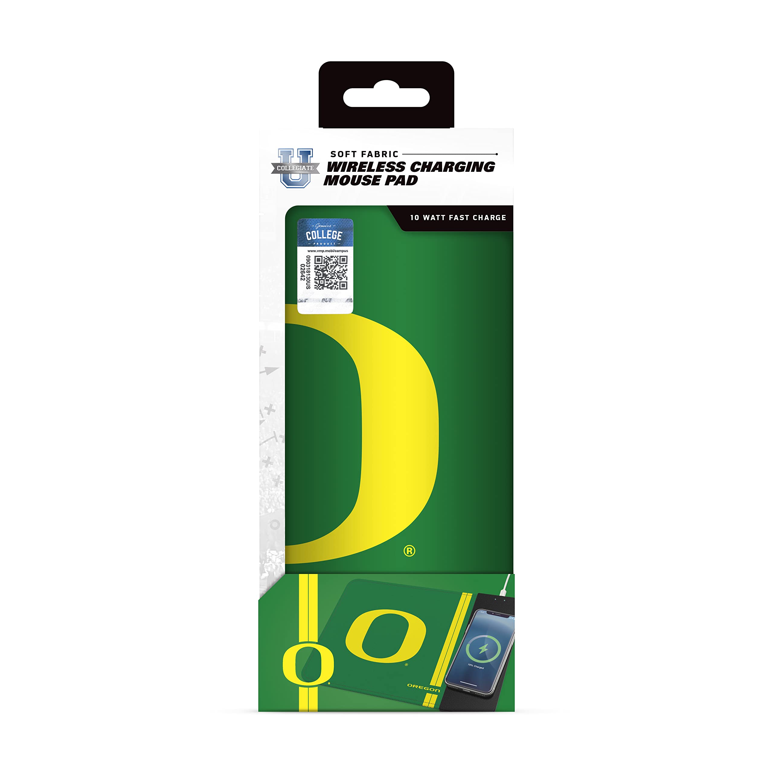 Soar Ncaa Wireless Charging Mouse Pad, Oregon Ducks