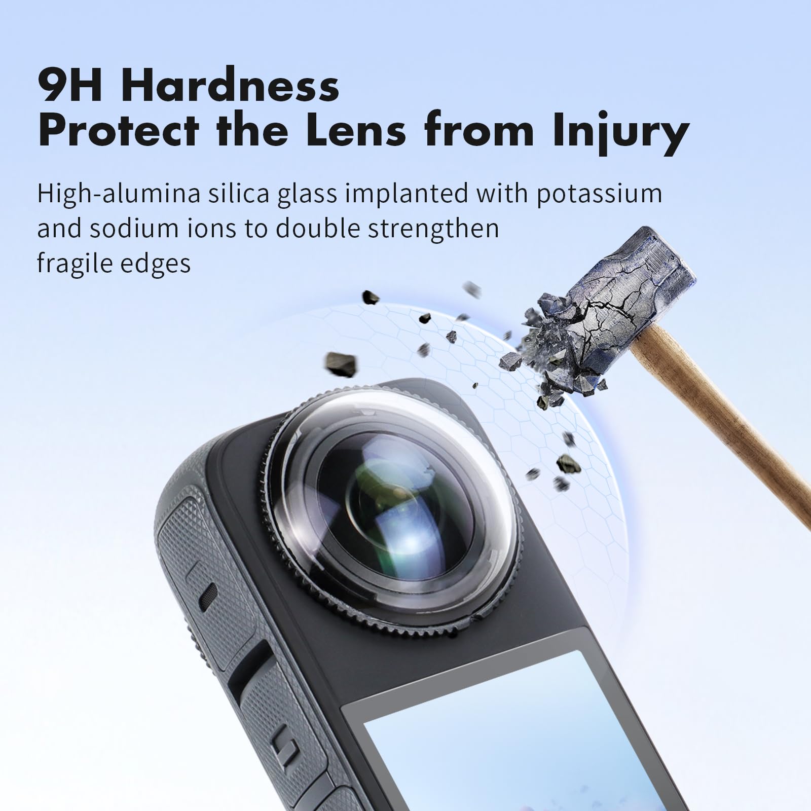 Seasky X4 Premium Lens Guards For Insta360 X4 Camera Accessories Scratch Resistant Optical Coated High Transparency Tempered Gla