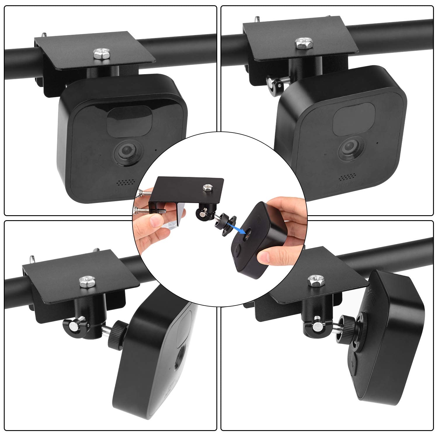 Alertcam Gutter Mount For Blink Outdoor 4 (4Th Gen)/(3Rd Gen) & Blink Xt / Xt2 Camera, Adjustable Weatherproof Aluminum Alloy Mo
