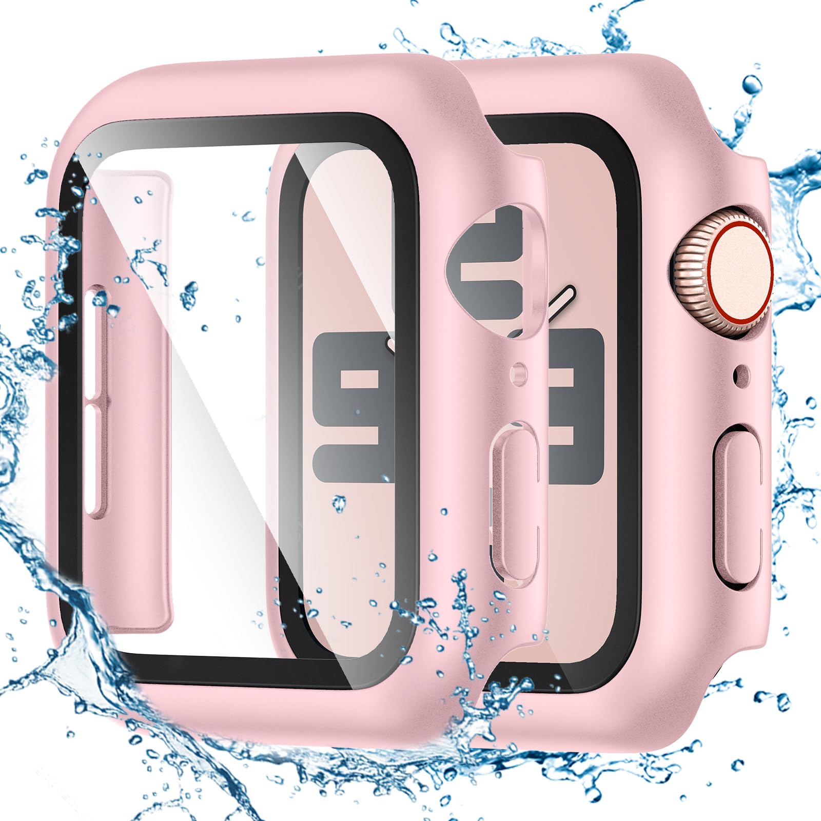 Tensea for Waterproof Apple Watch Screen Protector Case 40mm SE 3/SE 2nd Generation/SE/Series 6/5/4 Accessories, iWatch Protecti