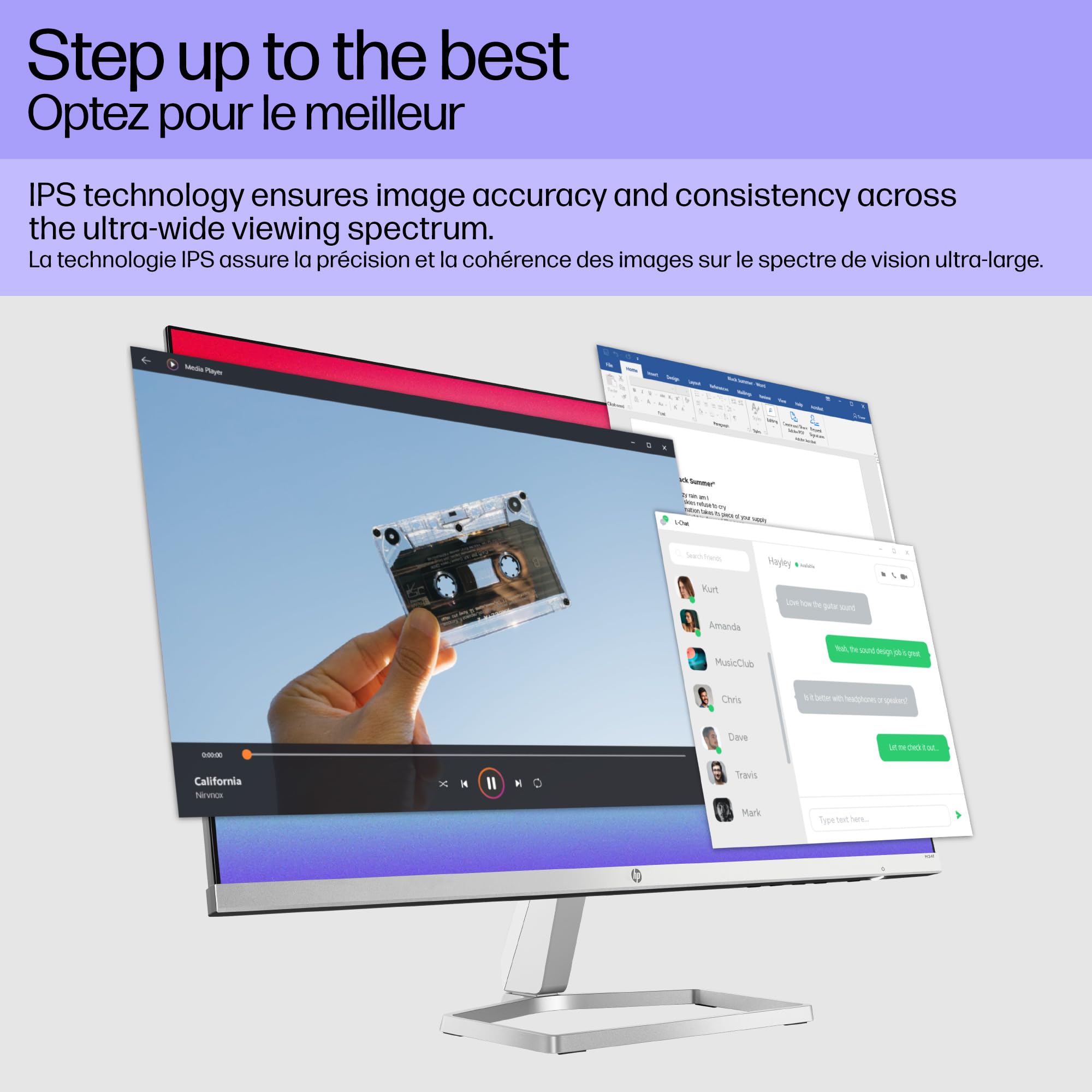 Hp Series 5 524Sf Monitor 94C17Aa#Aba (Replaces M24F) 24'' Fhd Ips (1920X1080) Display, 1X Hdmi, 1X Vga, Flicker-Free, Ideal For