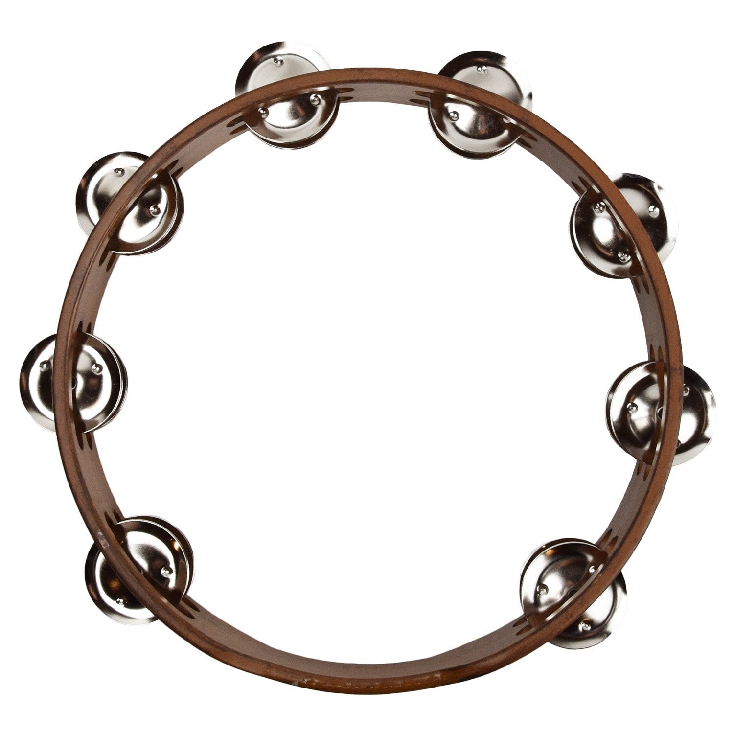 Sawtooth 10'' Tambourine, Dark Stain