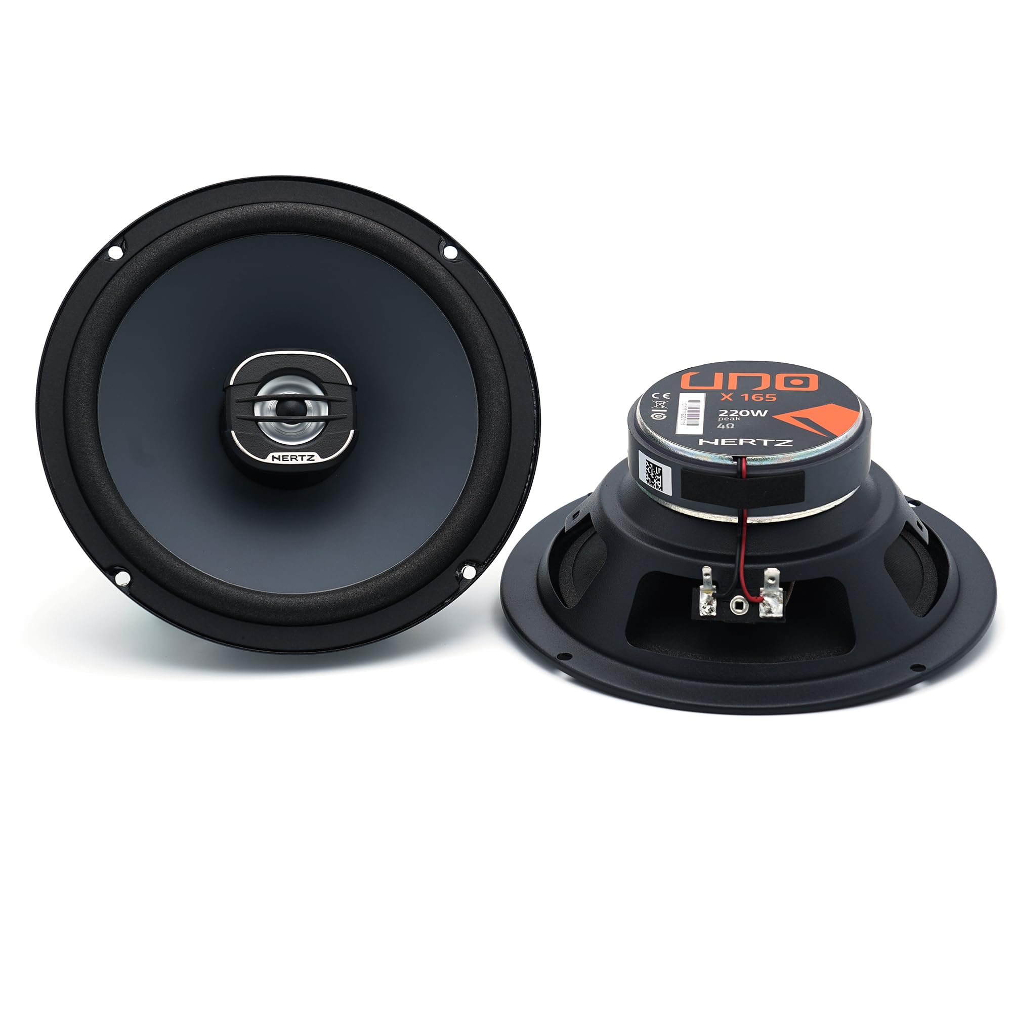 HERTZ UNO Series X-165 6.5 Two-Way Coaxial Speakers (Pair)