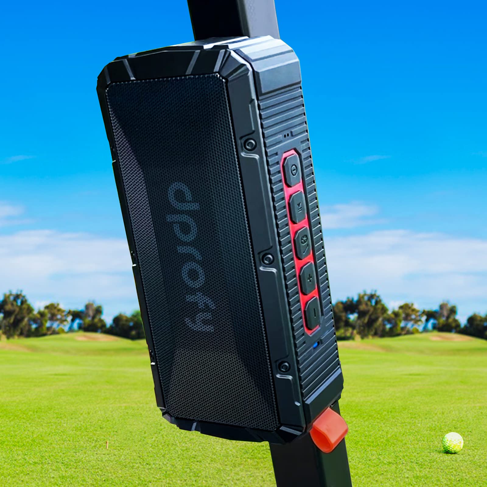Pro Portable Magnetic Bluetooth Golf Speaker Wireless Waterproof Ipx6Shockproof   3Rd Generation Magnetic Golf Speakers For Golf