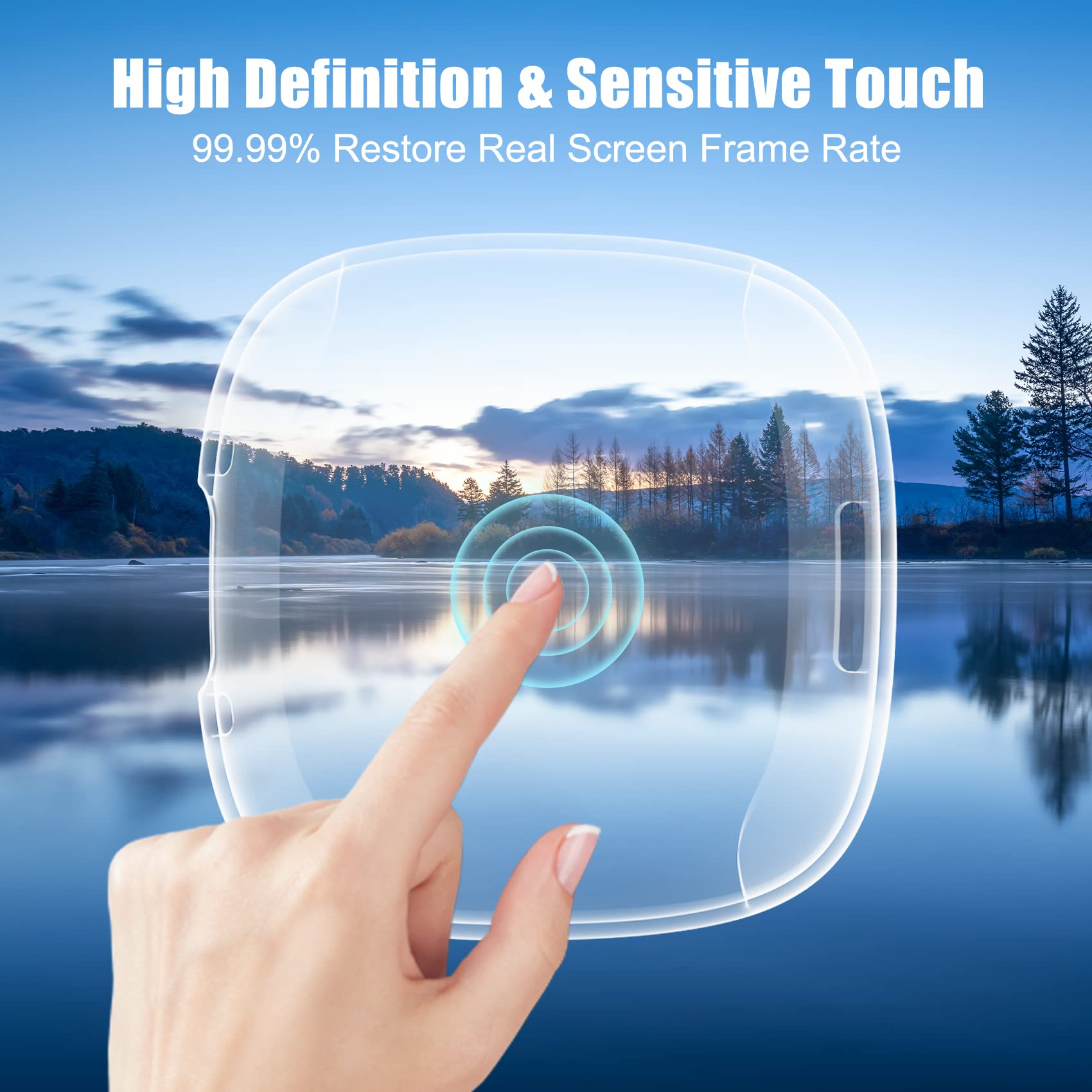 Kpyja Screen Protector For Fitbit Sense 2/Versa 4 Case, Soft Tpu Plated Case All-Around Protective Screen Full Cover Bumper For