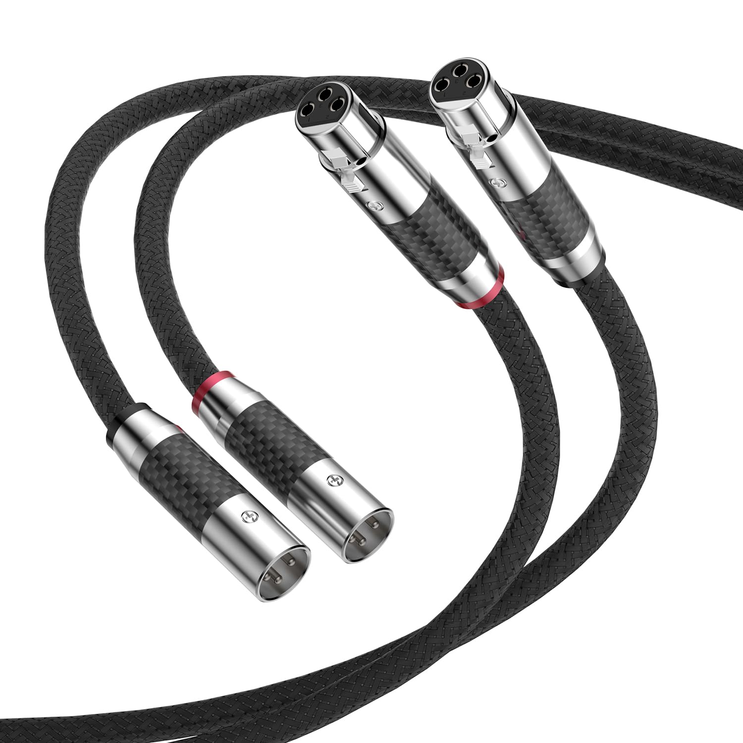 Tertullus 1 Pair 3 Pin Hifi Interconnect Cable Xlr M (Male) To Xlr   F (Female) Hifi Balanced Audio Cable Microphone Cable Mic W