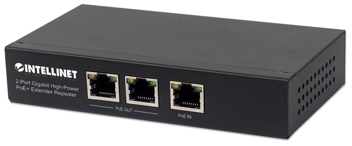 Intellinet Network Solutions 2 Port High Power Poe+ Extender Repeater (Model: 561266)