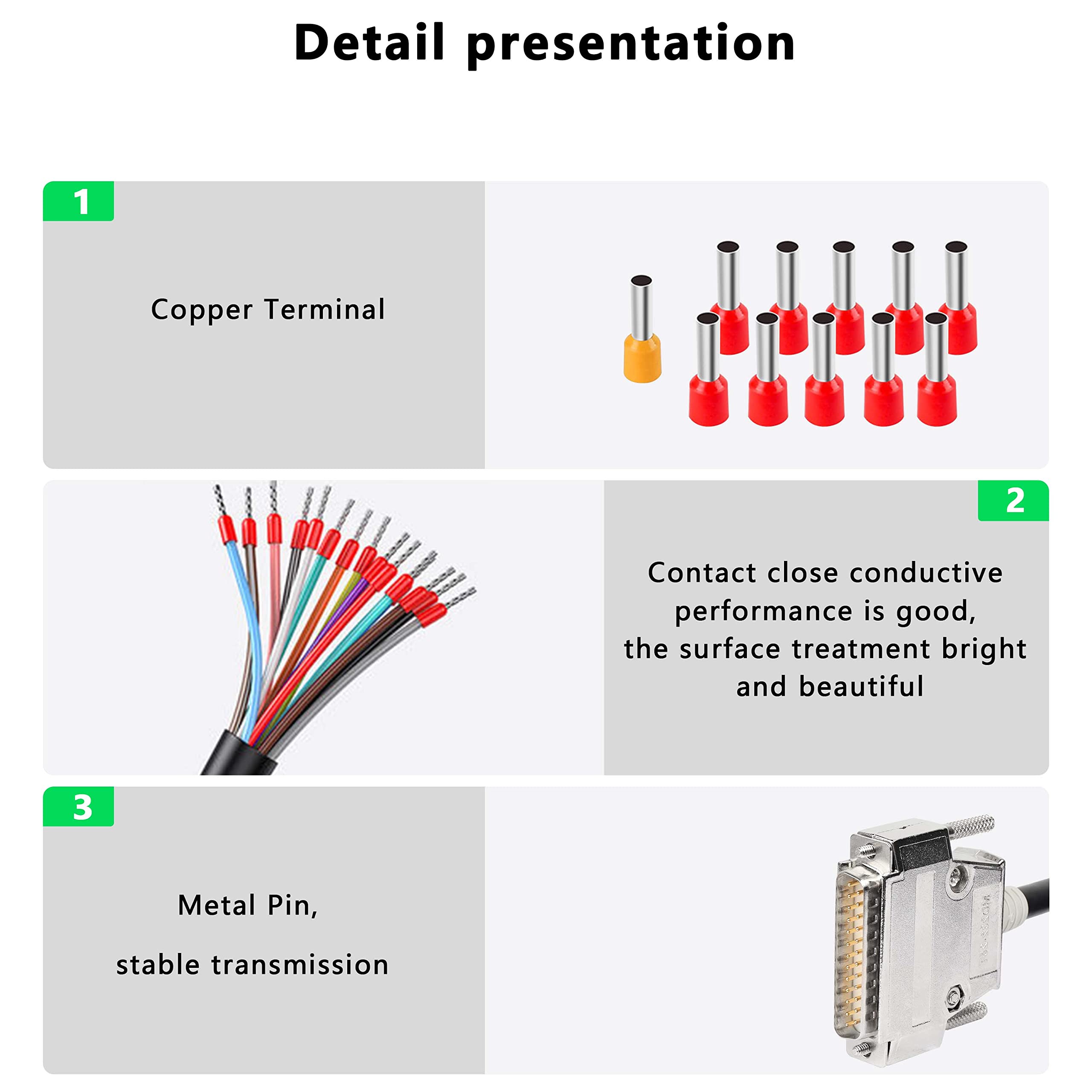 Xmsjsiy Db25 Connector Adapter Rs232 25 Pin Serial Extension Cable Solderless 25 Pin Port Breakout Replacement Cable With Bare W