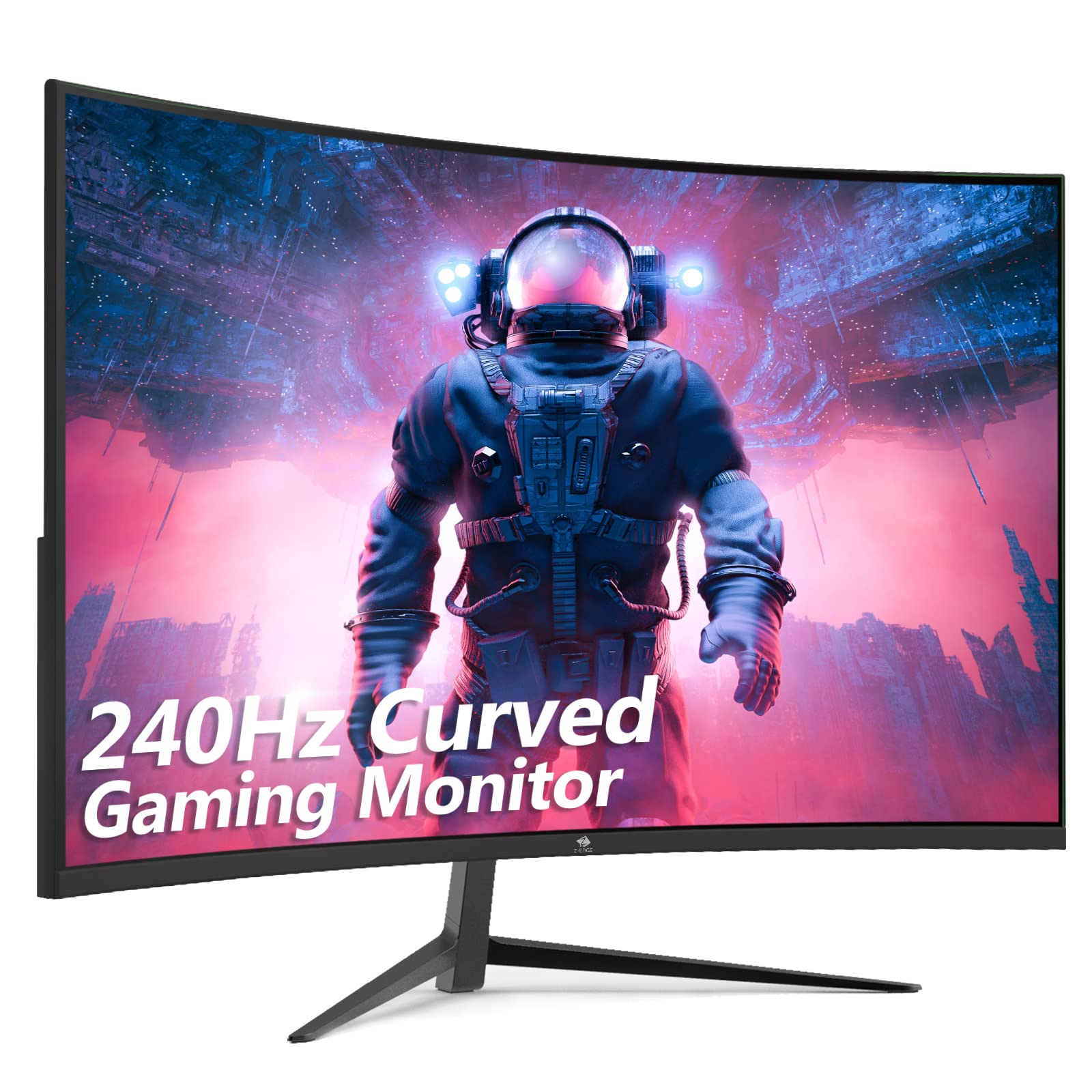 Z Edge Ug32P 32 Inch Curved Gaming Monitor 16:9 1920X1080 240Hz 1Ms Frameless Led Gaming Monitor, Amd Freesync Premium Display P