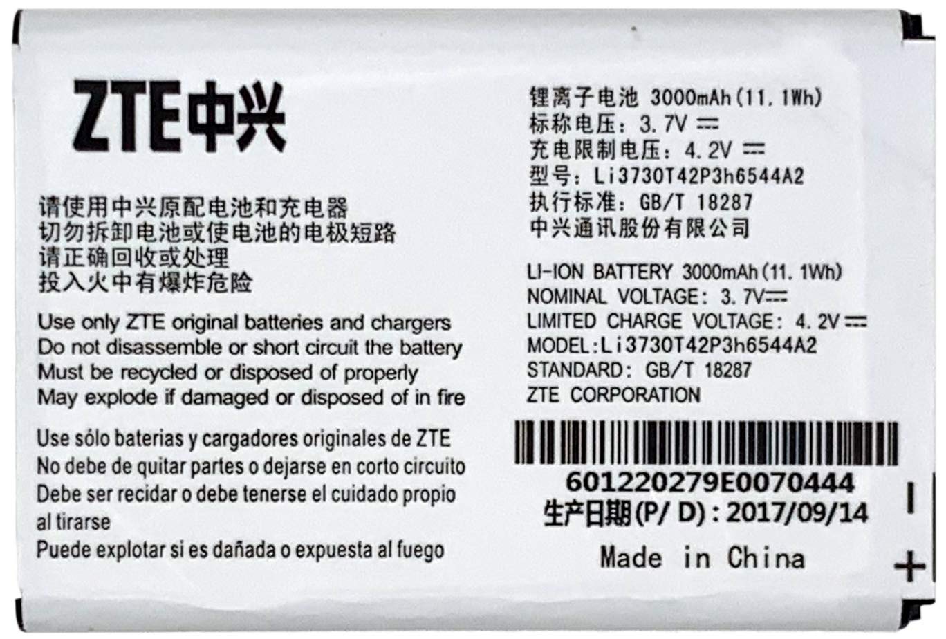 Zte Original Li3730T42P3H6544A2 Battery For Mf96 Mf96U Z289L Sonic 2.0 Hotspot Battery