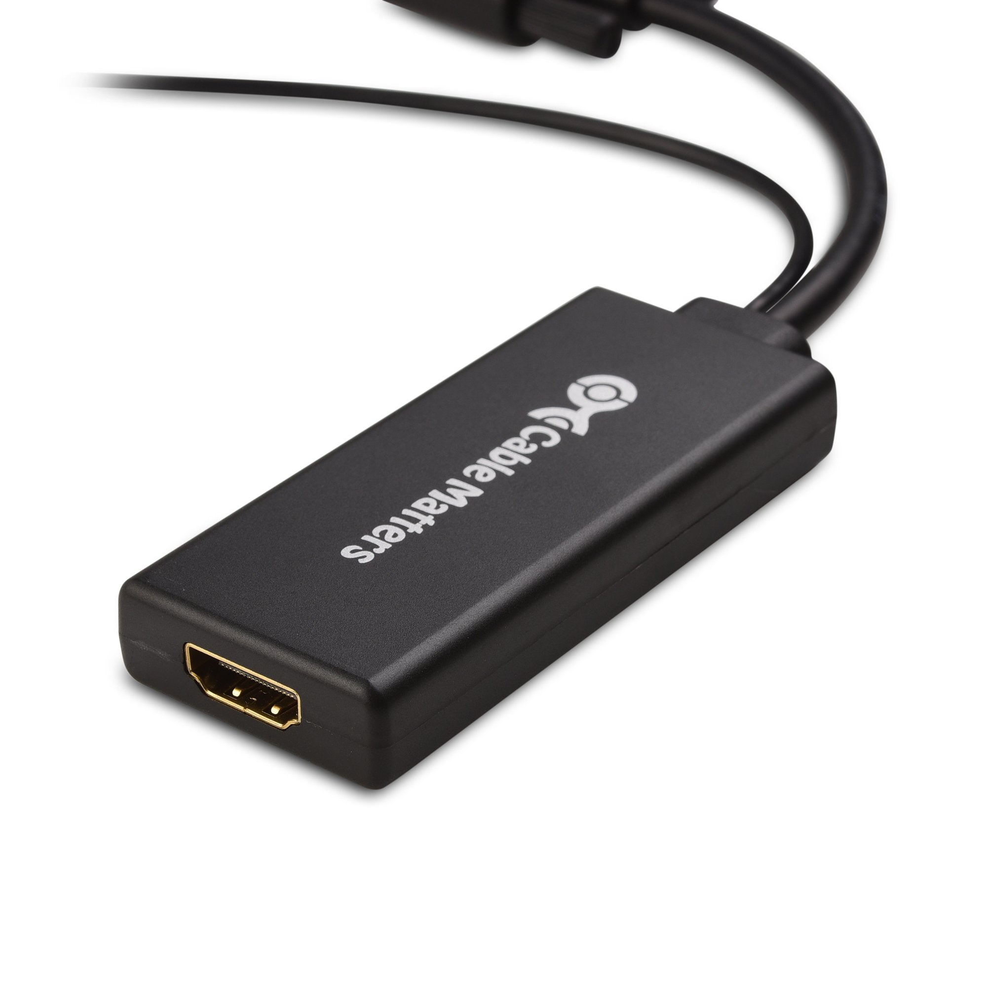 Cable Matters VGA to HDMI Adapter for Monitor and TV (VGA to HDMI Converter) with Audio Support