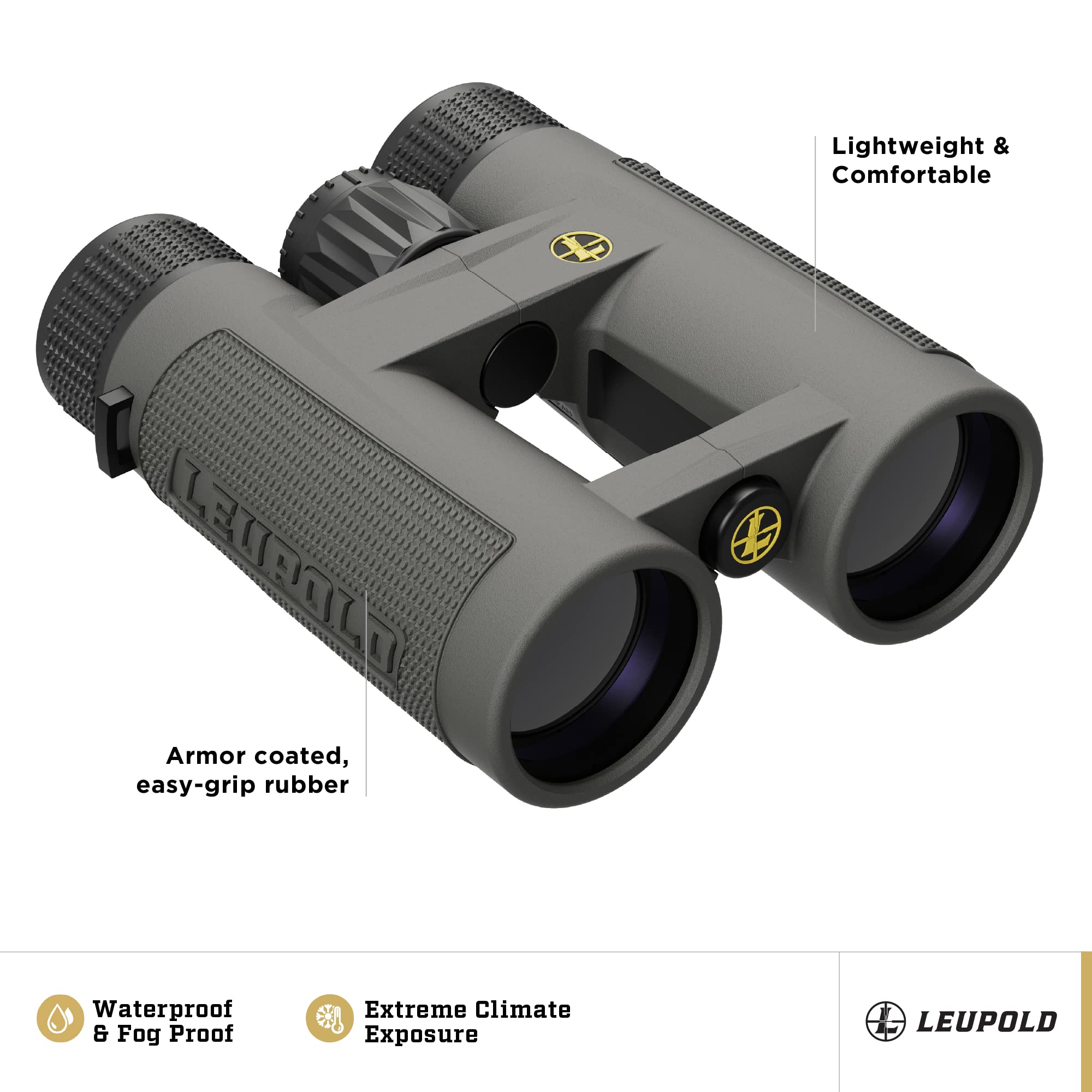 Leupold Bx 4 Pro Guide Hd Binoculars, 8X42Mm, Shadow Gray (172662)