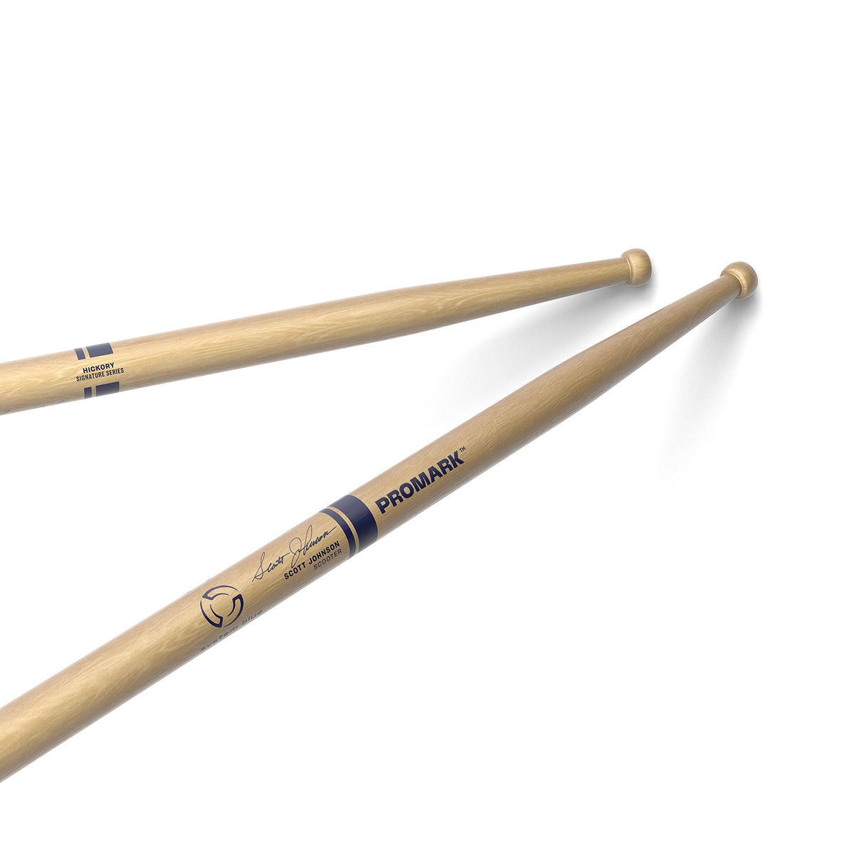 Promark Txdc27W Promark System Blue Scott Johnson Scooter Drumsticks