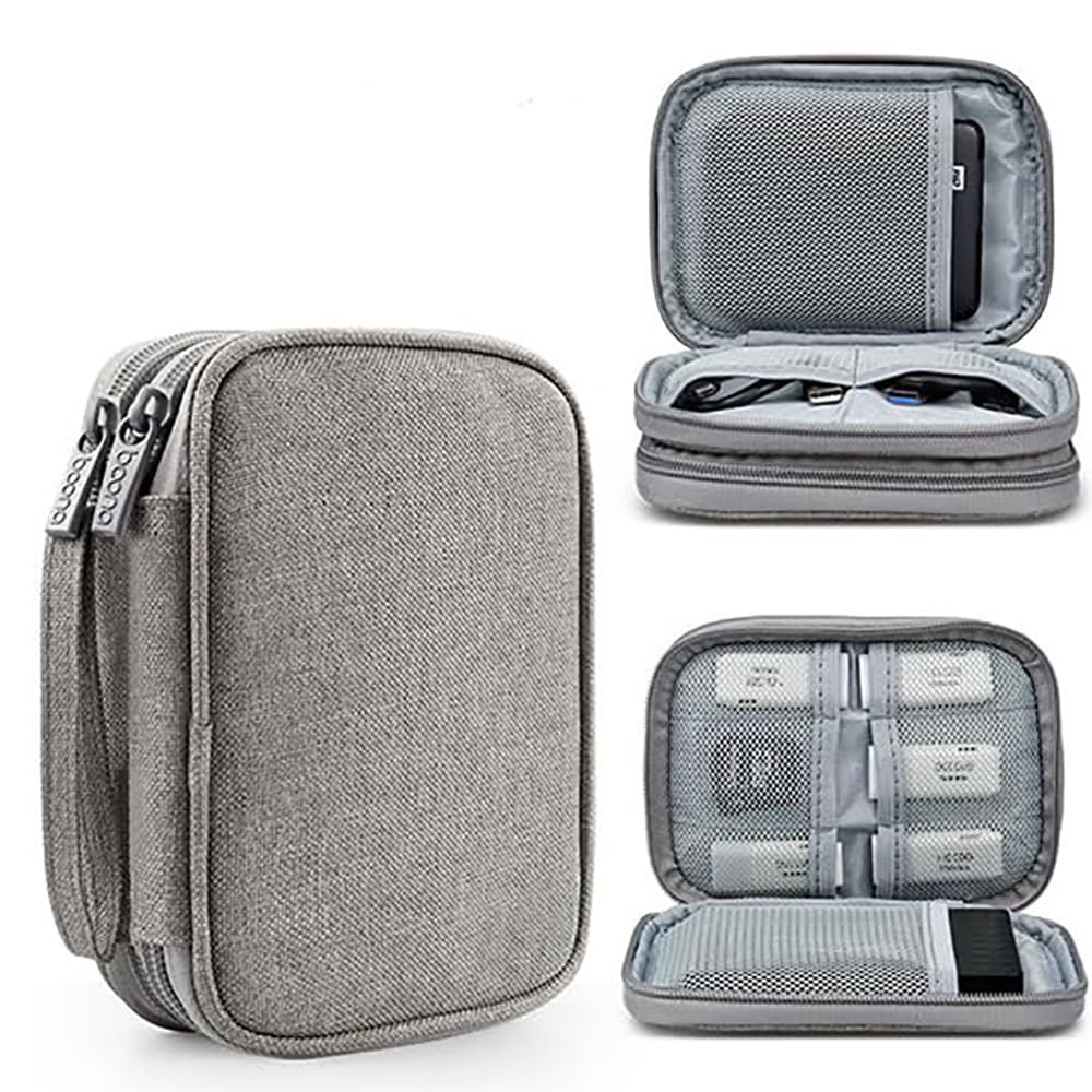 Zorbes Carrying Case For Ssd Hard Drive Storage Bag Double Layer Carrying Case For Two 2.5 Inch Ssd Hard Drive Oxford Cloth Acce