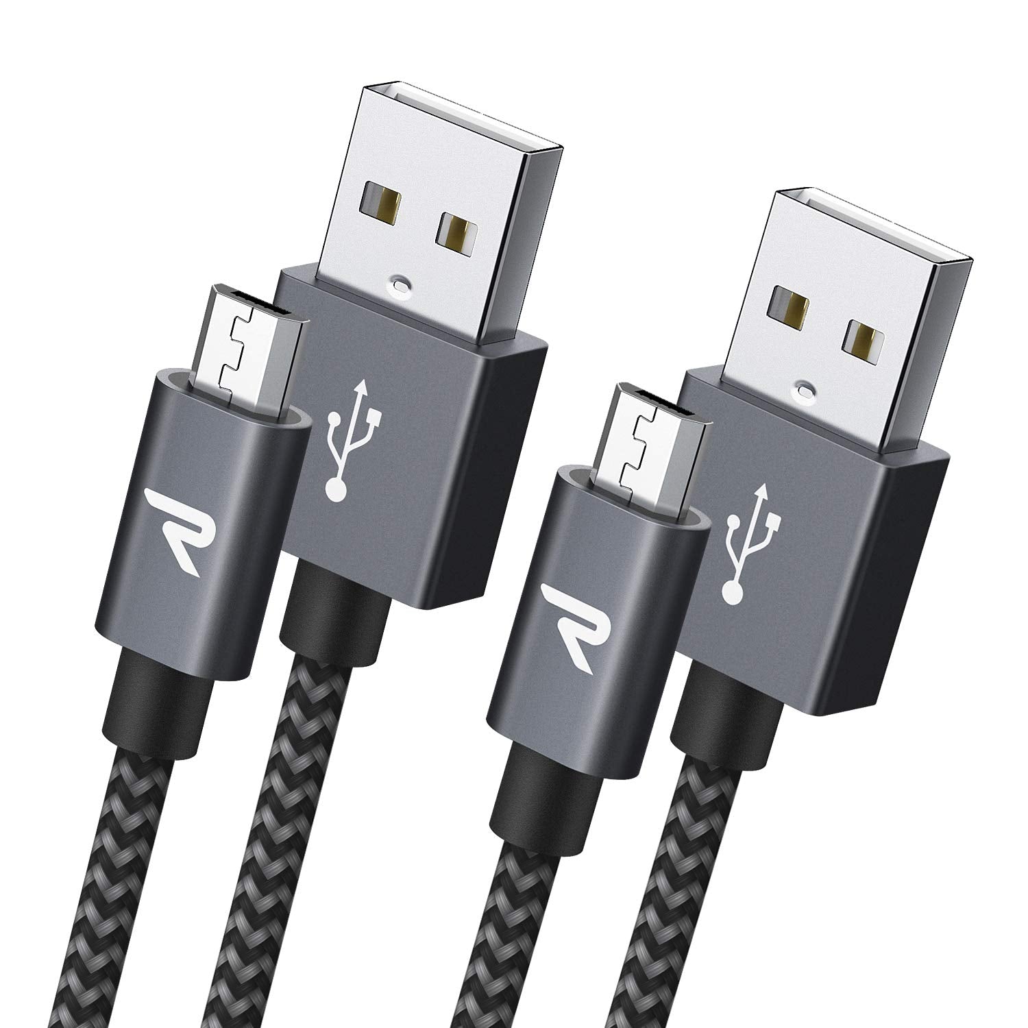Rampow Micro Usb Cable [2 Pack/6.6Ft], Qc 3.0 Fast Charging & Sync Android Charger,Micro Usb Cables For Samsung Galaxy S7/S6 And