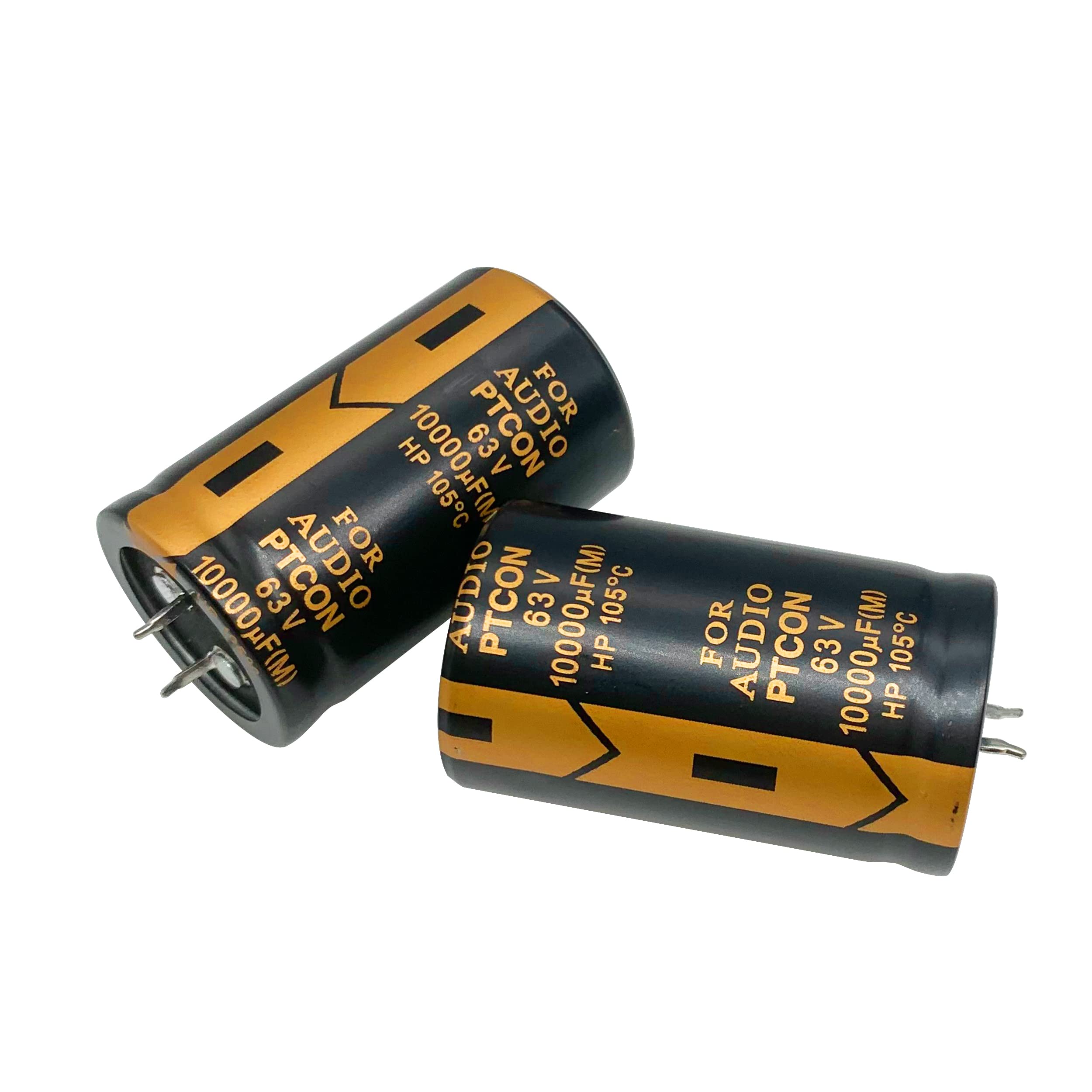 Cermant 2Pcs 63V 10000Uf Snap In Electrolytic Capacitor 30X50Mm(1.18X1.96In) Power Amplifier Filter Audio Electrolytic Capacitor