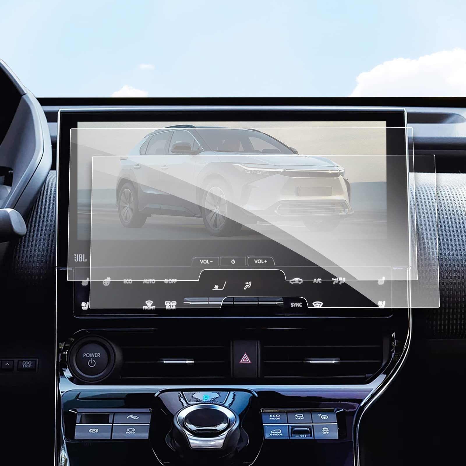Bibibo For 2023 Toyota Bz4X Screen Protector Fit 2023 2024 Toyota Bz4X& 2023 2024 Subaru Solterra 12.3 Inch Color Radio Screen D