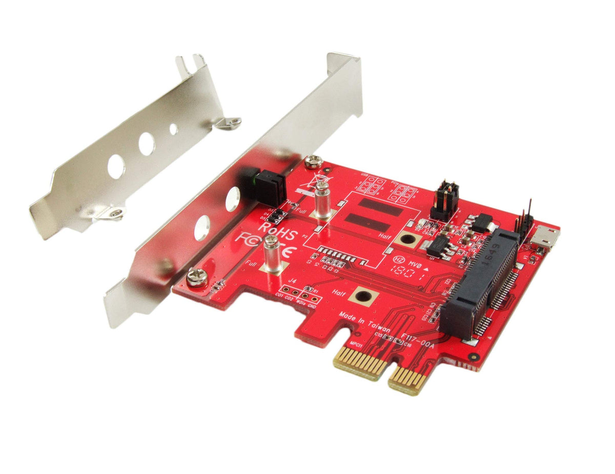 Ableconn Pex-Mp117 Mini Pci-E To Pci-E Adapter Card - Mini Pcie To Pcie Adapter - Mpcie To Pcie - Ideal For Wireless Mini Pci Ex