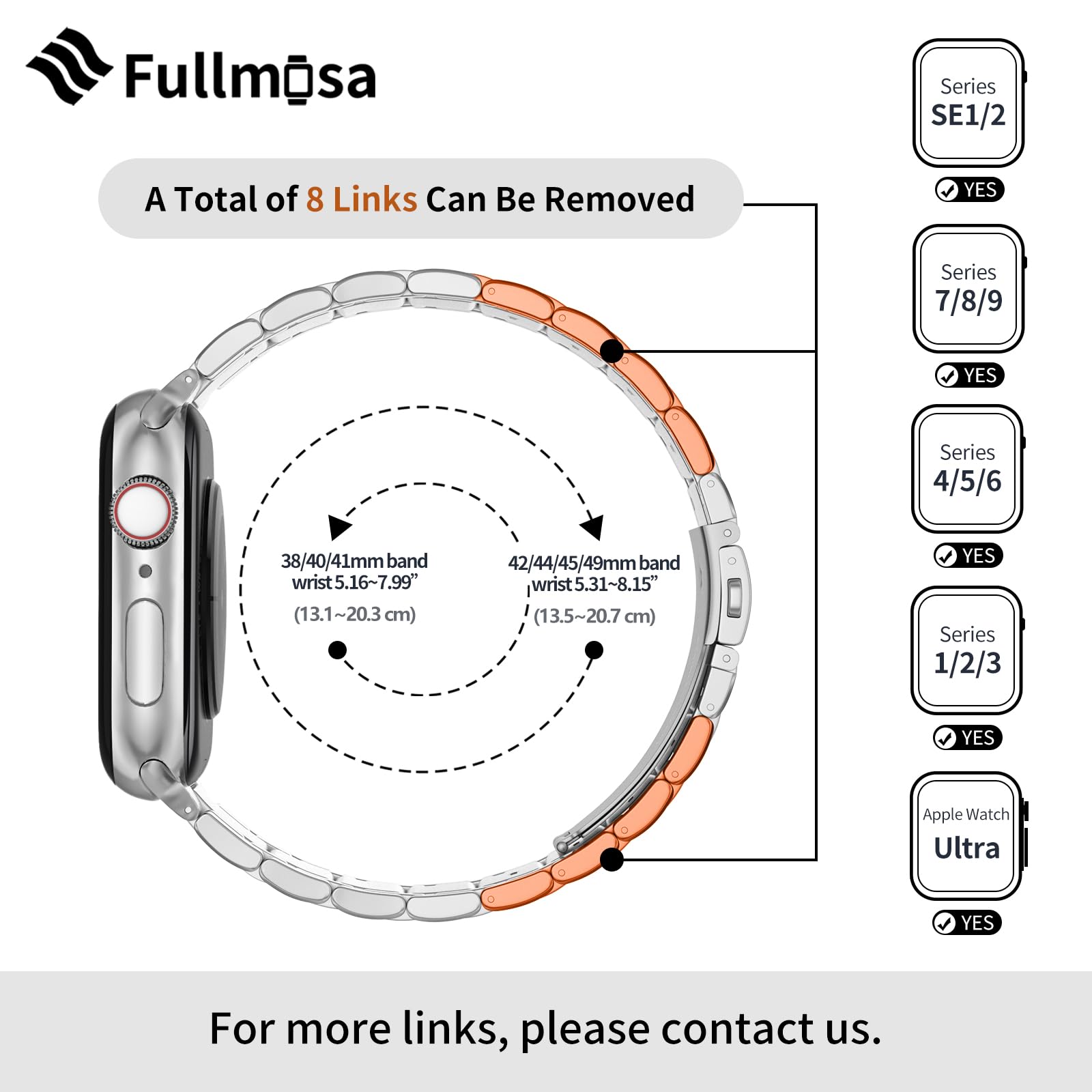 Fullmosa Compatible Apple Watch Band 45Mm 44Mm 42Mm,Iwatch Band With Tpu Case For Apple Watch Series 9 8 7 6 5 4 3 2 1 Se,42Mm 4