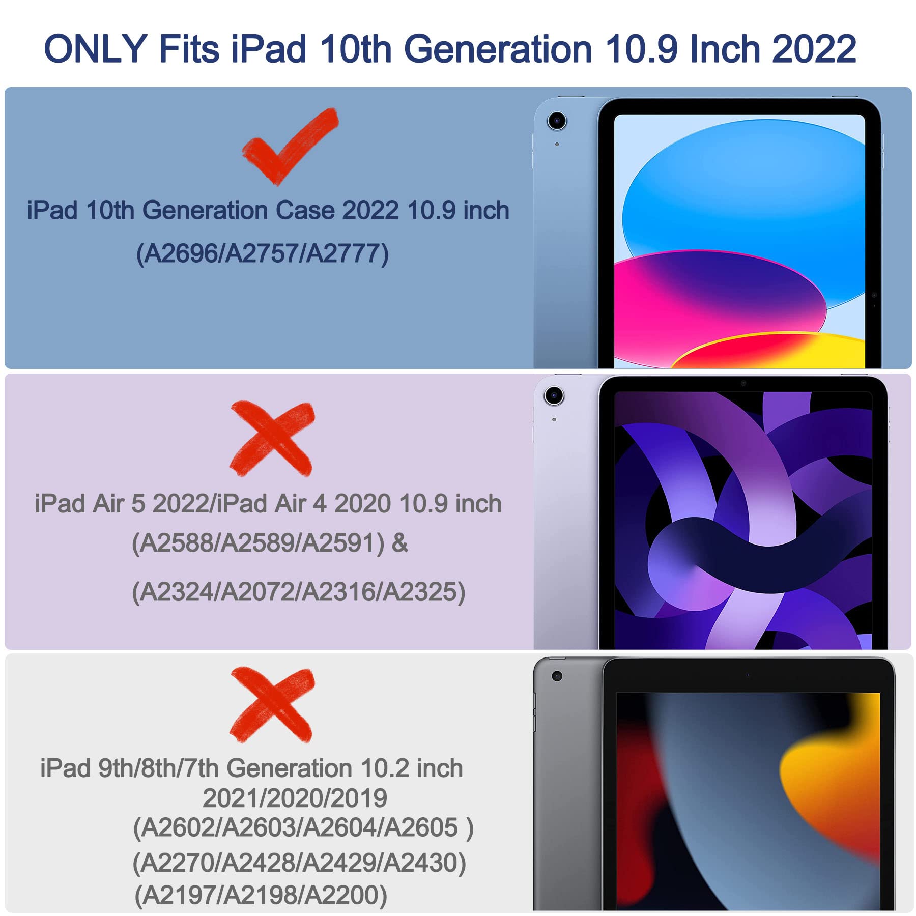 Rantice Ipad 10Th Generation Case, Pencil Holder & Kickstand   Slim, Glittery And Shockproof Bumper For Women And Girls, Clear G