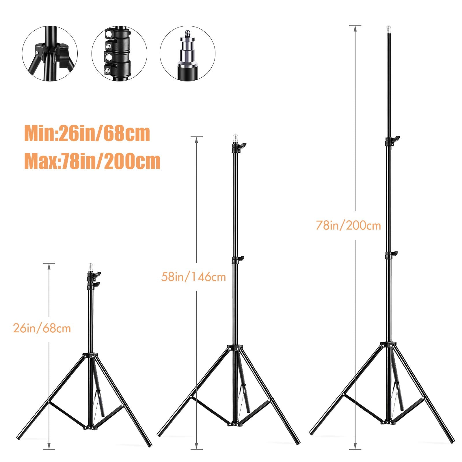 Andoer Softbox Photography Lighting Kit Professional Studio Equipment With 20''X28'' Softbox, 2800 5700K 85W Bi Color Temperatur