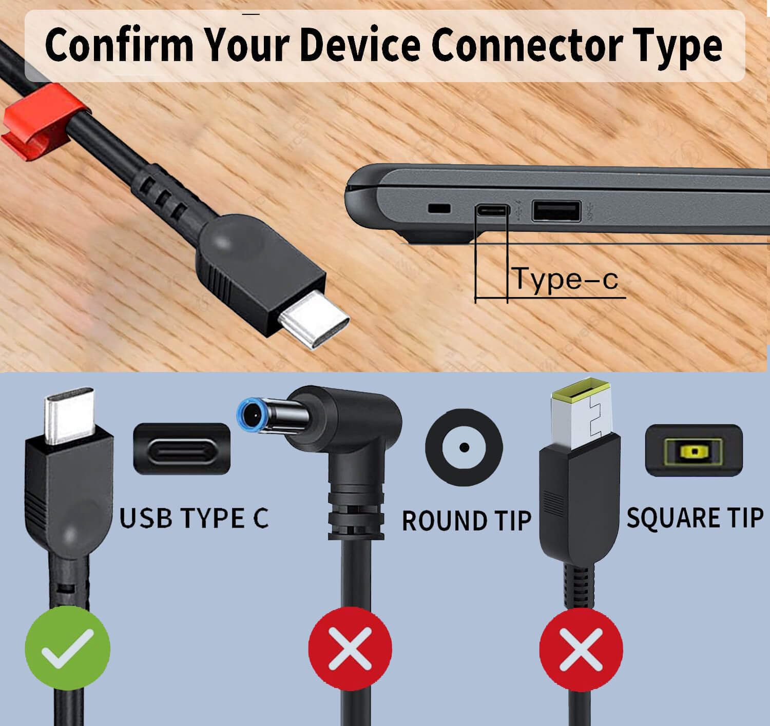 New Slim 100W Usb C Laptop Charger For Lenovo Laptop Charger Usb C Thinkpad/Yoga/Chromebook, 100W Usb C Charger For Macbook, Hp, Asus, Acer, Msi, Dell Computer Laptop Charger Ac Adapter