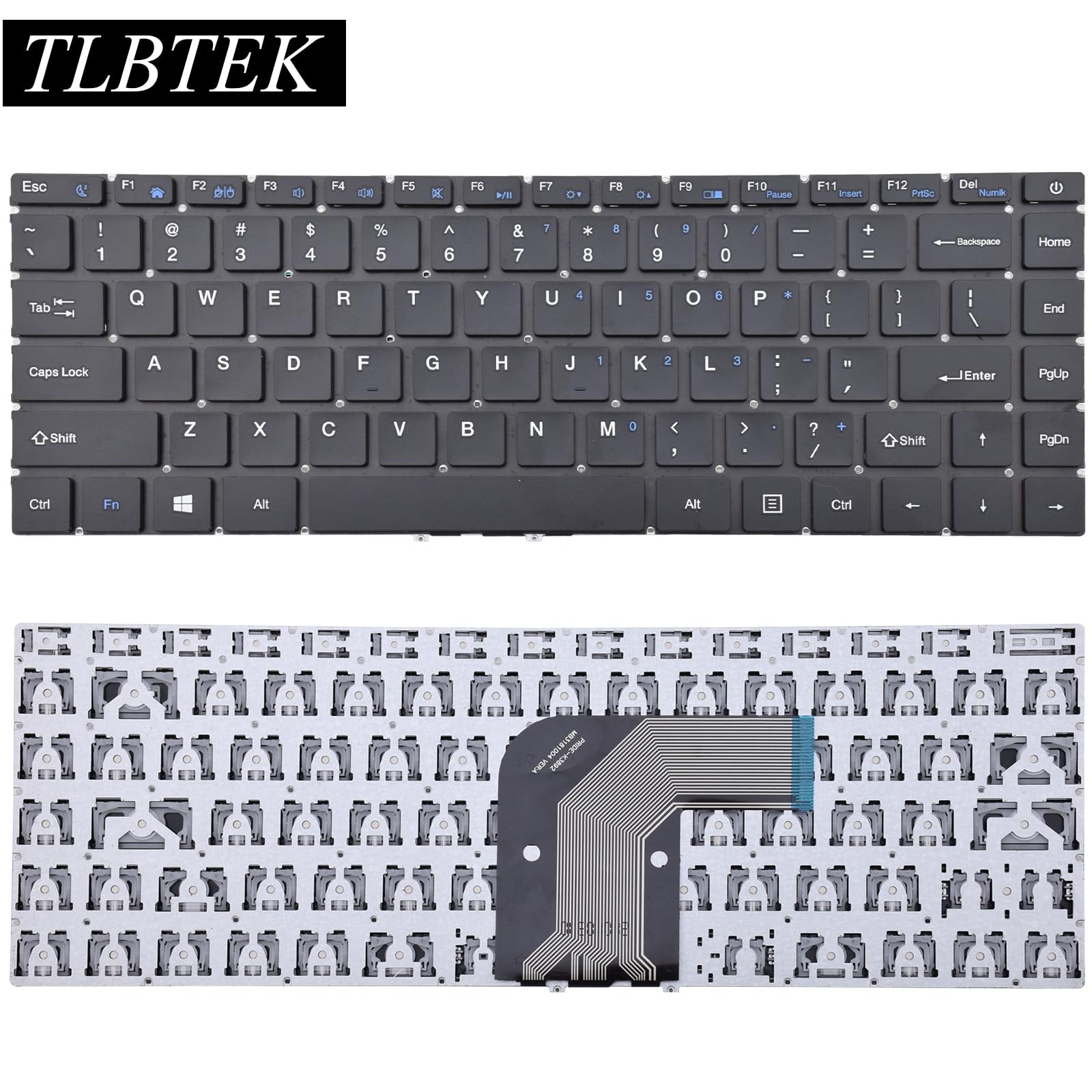 Tlbtek Keyboard Replacement Compatible With Gateway Gwtn133 1 Gwtn141 1Bl Gwtn141 5Bk Gwtn141 5Gr