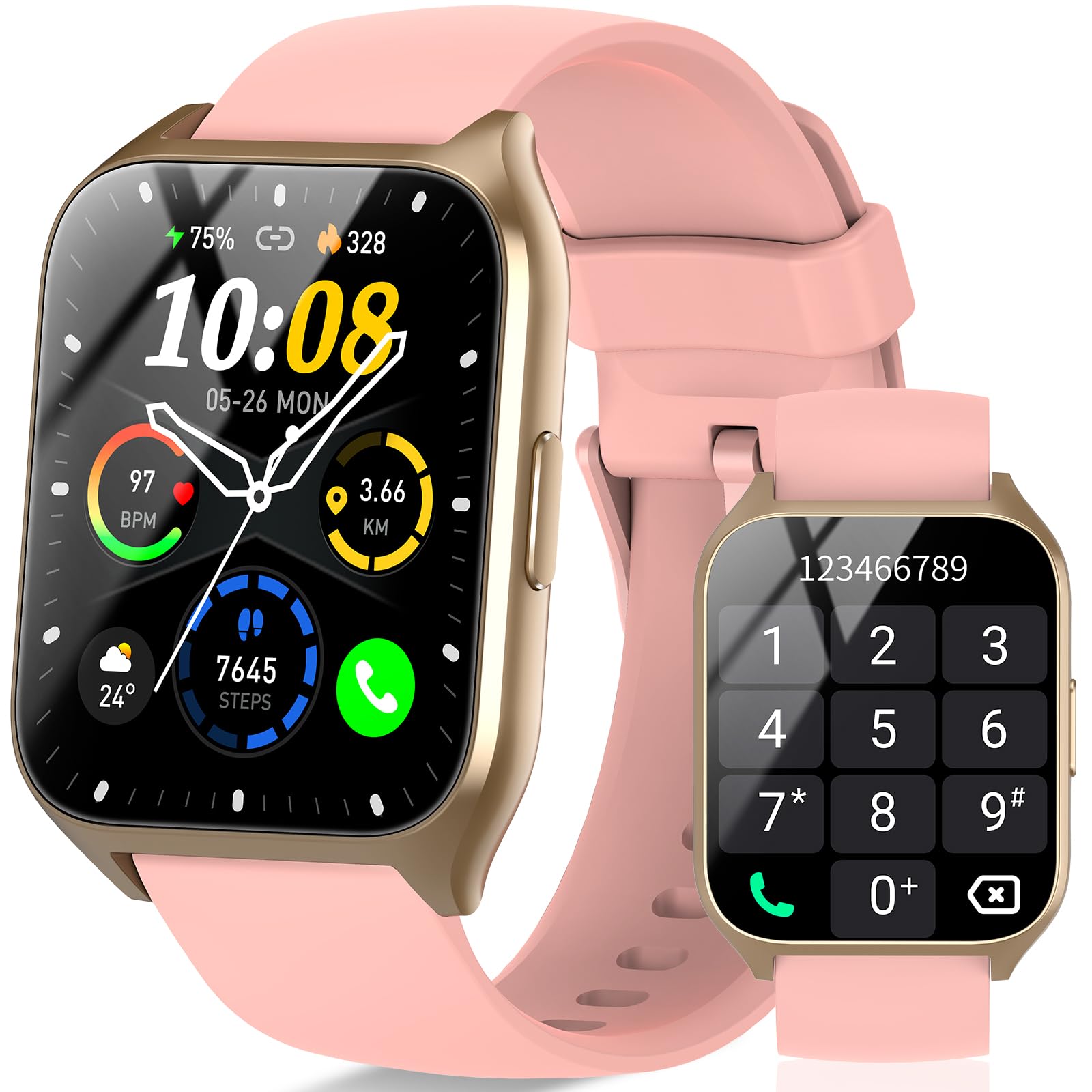 Smart Watch For Women, 1.85'' Hd Smartwatch (Answer/Make Call), 2025 Fitness Activity Tracker, 110+ Sport Modes/Heart Rate/Sleep