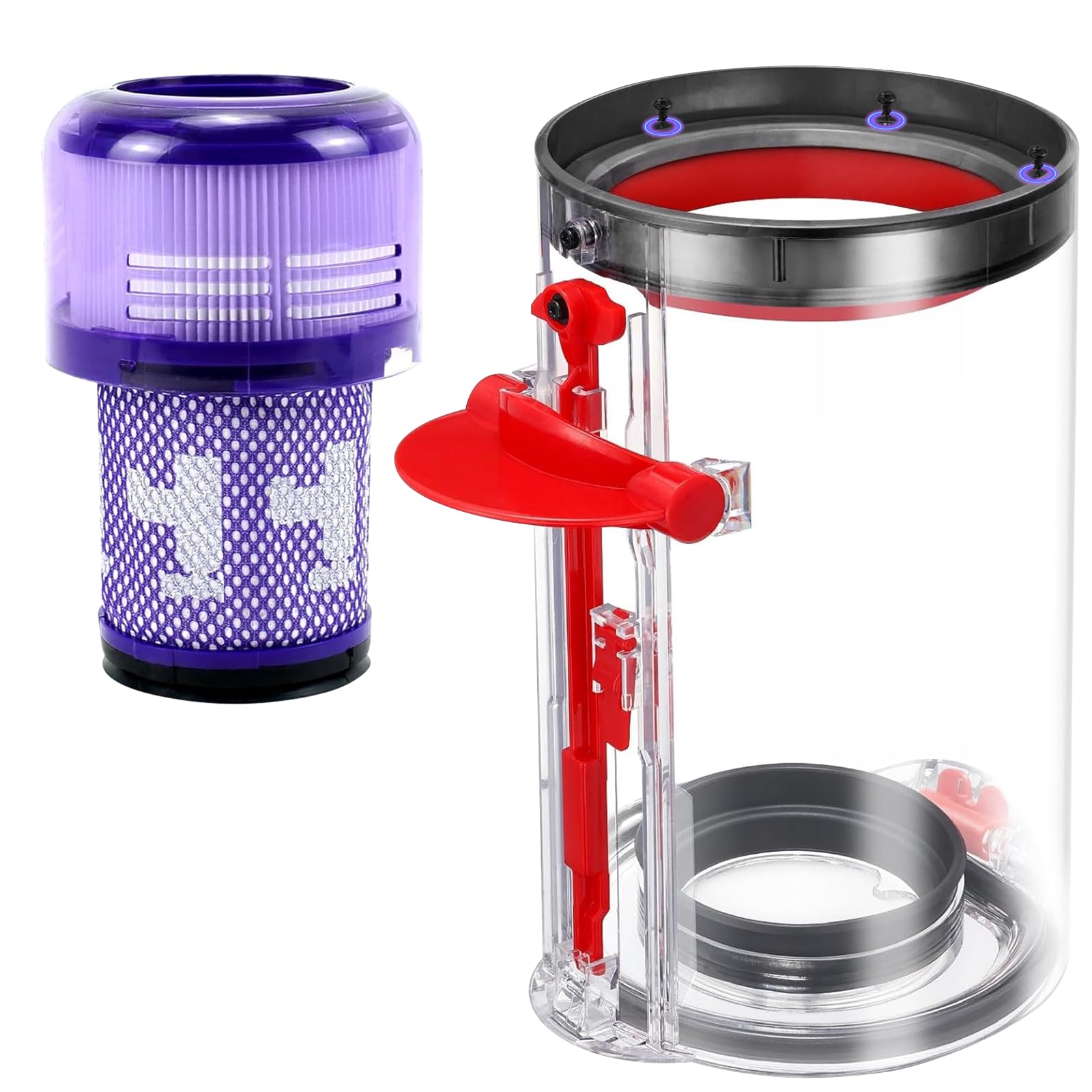 Upgraded Dust Bin Replacement Compatible With Dyson V11 V15 ONLY Fit SV14 SV15 SV22,1 Canister Bin for Part no.97005001 and Par