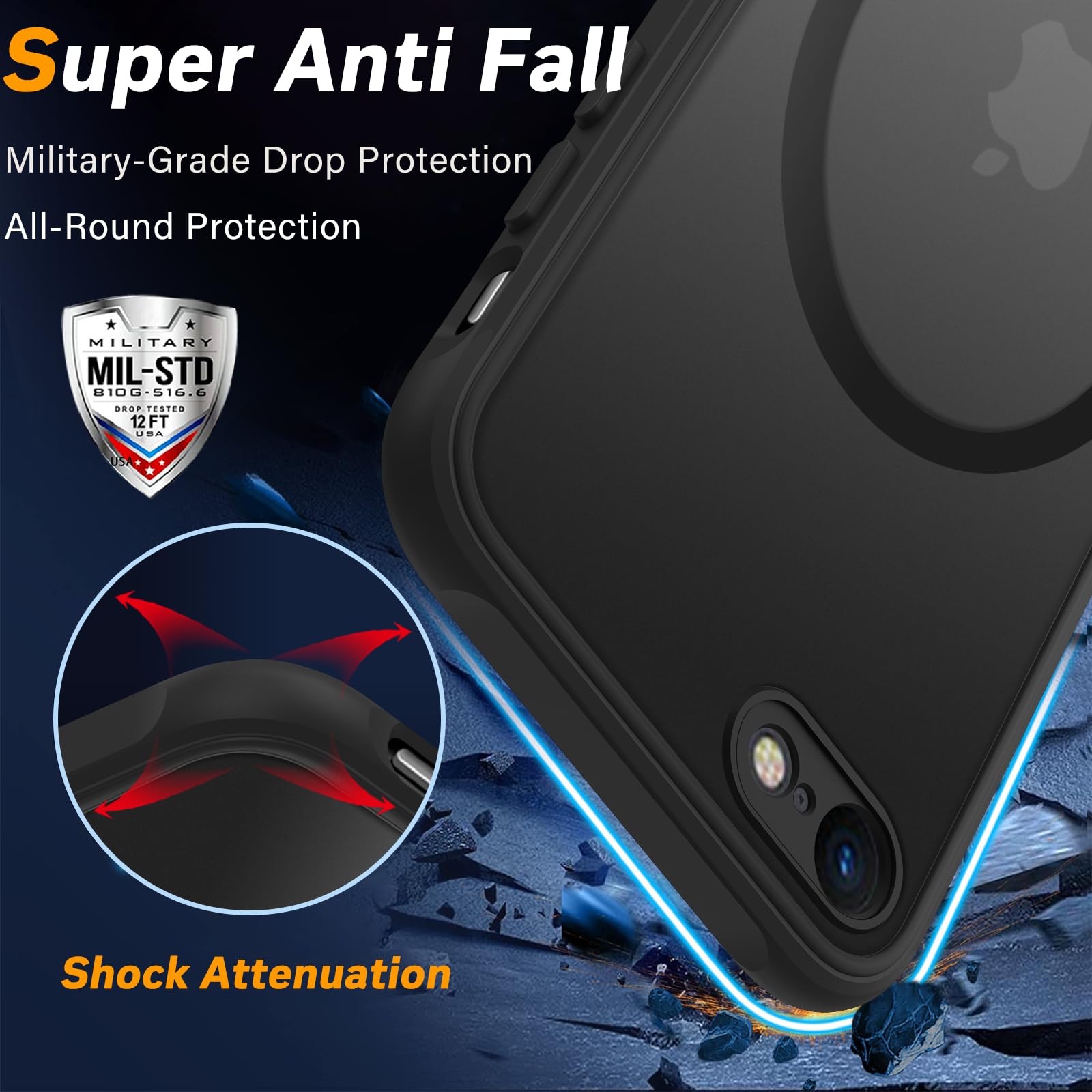 Magnetic For Iphone Se Case 2022/3Rd/2020/2Nd Gen,Iphone 8/7 Case,Compatible With Magsafe,Military Grade Drop Tested, Shockproof