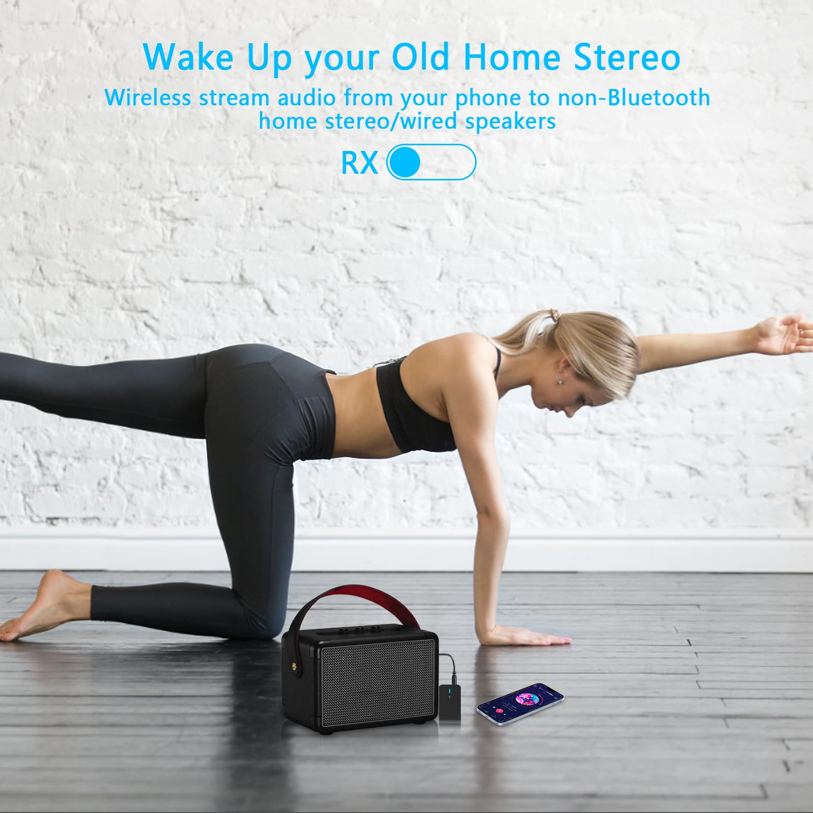 Oidipi Bluetooth 5.3 Transmitter Receiver For Tv And Wireless Headphones, 2 In 1 Bluetooth Adapter, Wireless Transmitter For Tv,