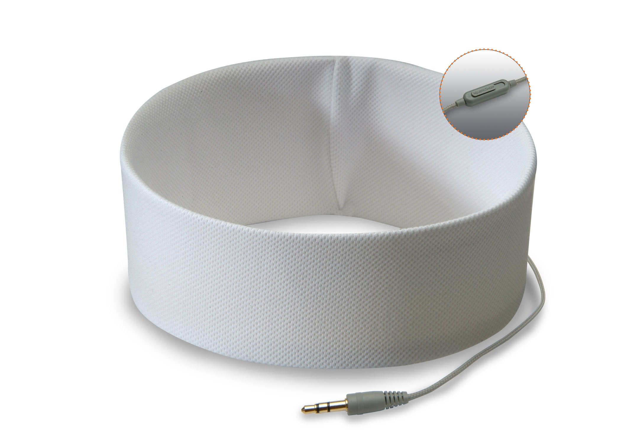 Runphones Microphone Headphones (Cool White, Medium)