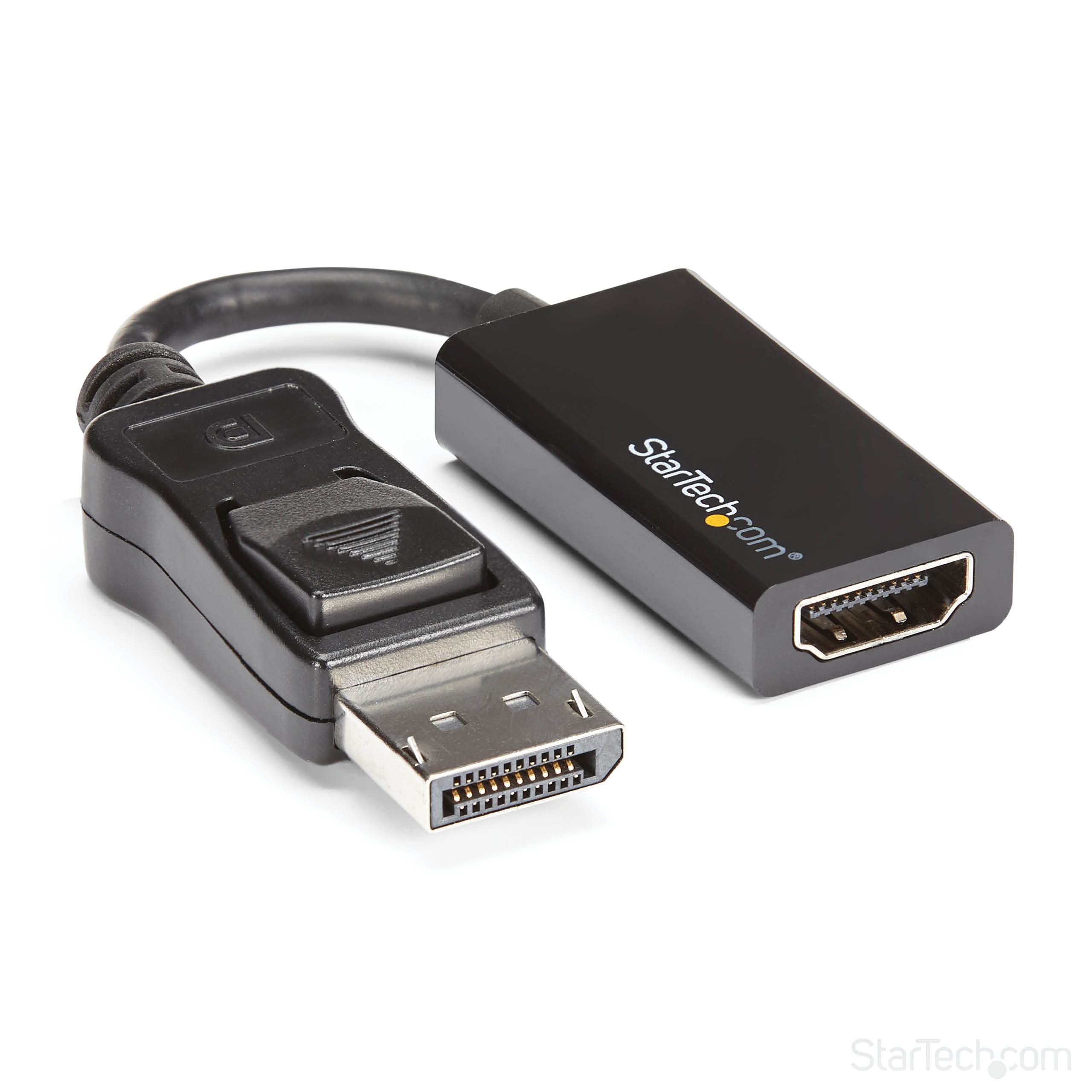 StarTech.com DisplayPort to HDMI Adapter - 4K 60Hz Active DP 1.4 to HDMI 2.0 Video Converter - DP to HDMI Monitor/TV/Display Cab