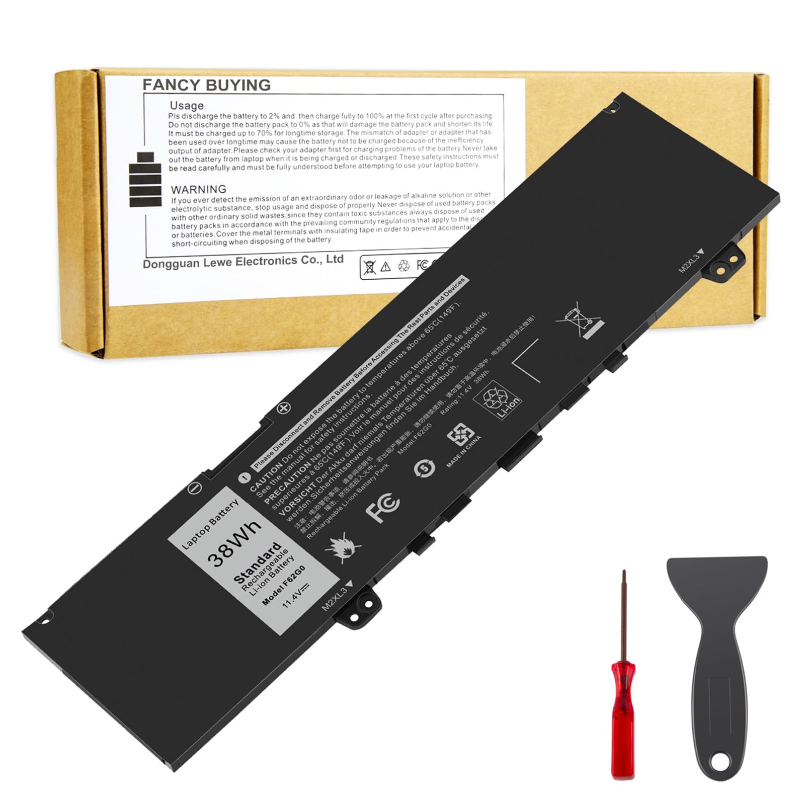 Fancy Buying 39Dy5 F62G0 Battery For Dell Inspiron 13 7000 I7373 7373 7386 2 In 1 7370 7380 5370 P83G P87G P91G P83G001 P83G002