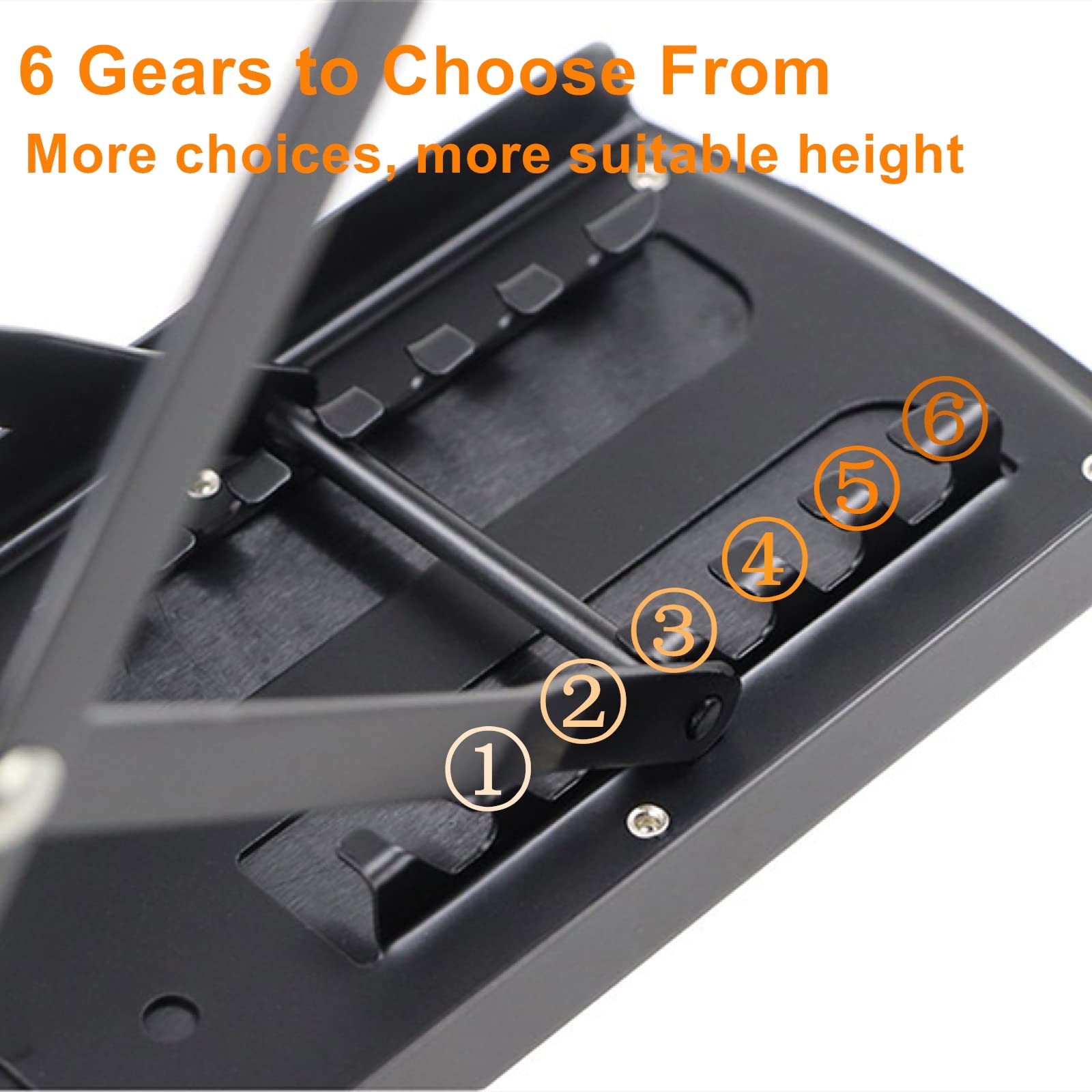 Miwayer Guitar Foot Rest 6 Position Height Adjustable Rubber End Caps And Non Slip Rubber Padfor Com Fortable And Solid Support