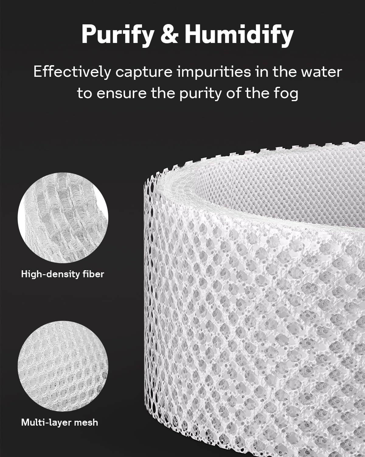 Leemone Upgraded Carbon Fiber Evaporator Filter Replacement Compatible With Dyson Ph01 Ph02 Ph03 Ph04 Ph3A Air Purifier Humidifi