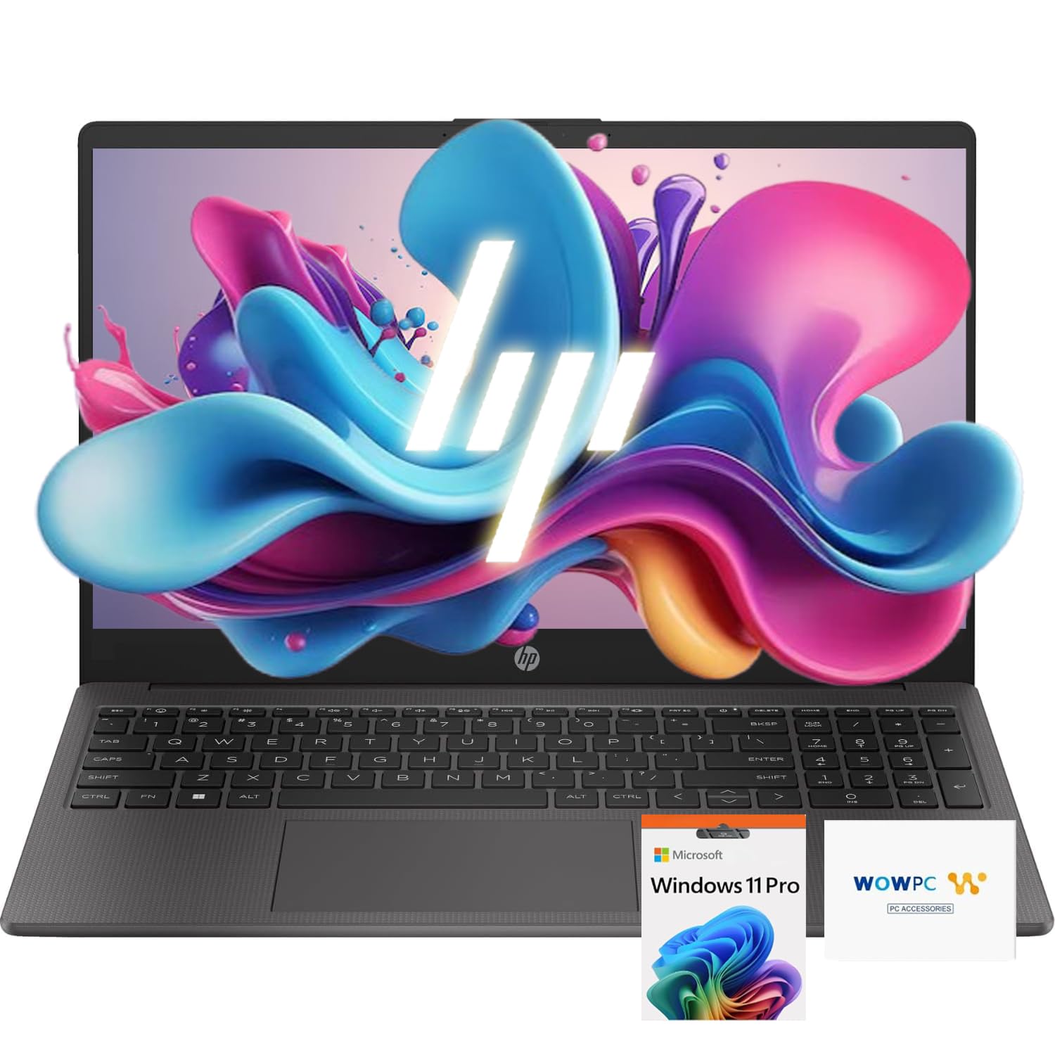 HP 255 G10 Laptop for Business or Fun, Ryzen 5 7530U CPU (Beat Ultra 7 164U), 32GB RAM, 2TB SSD, 15.6 Full HD, Fast Wi-Fi 6, HDM