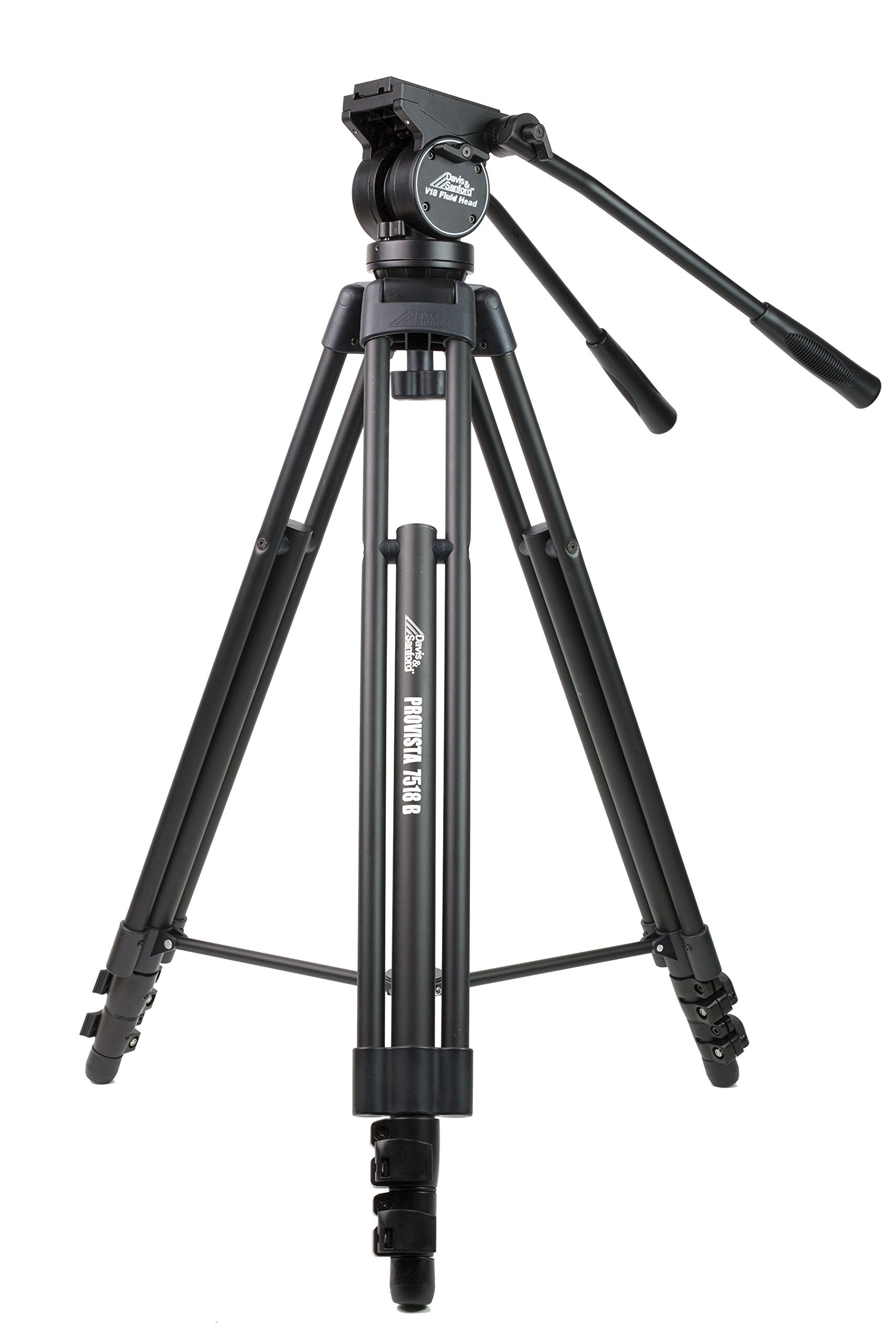 Davis & Sanford Provista7518B Pro Video Tripod With V18 Fluid Head, Black