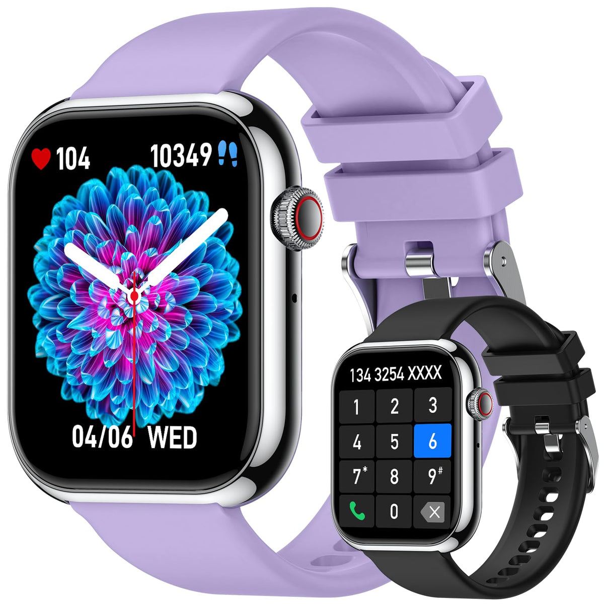 Smart Watch For Men Women Fitness: Waterproof Make/Answer Call Smart Watches For Men Digital Mens Watches Step Tracker Smartwatc
