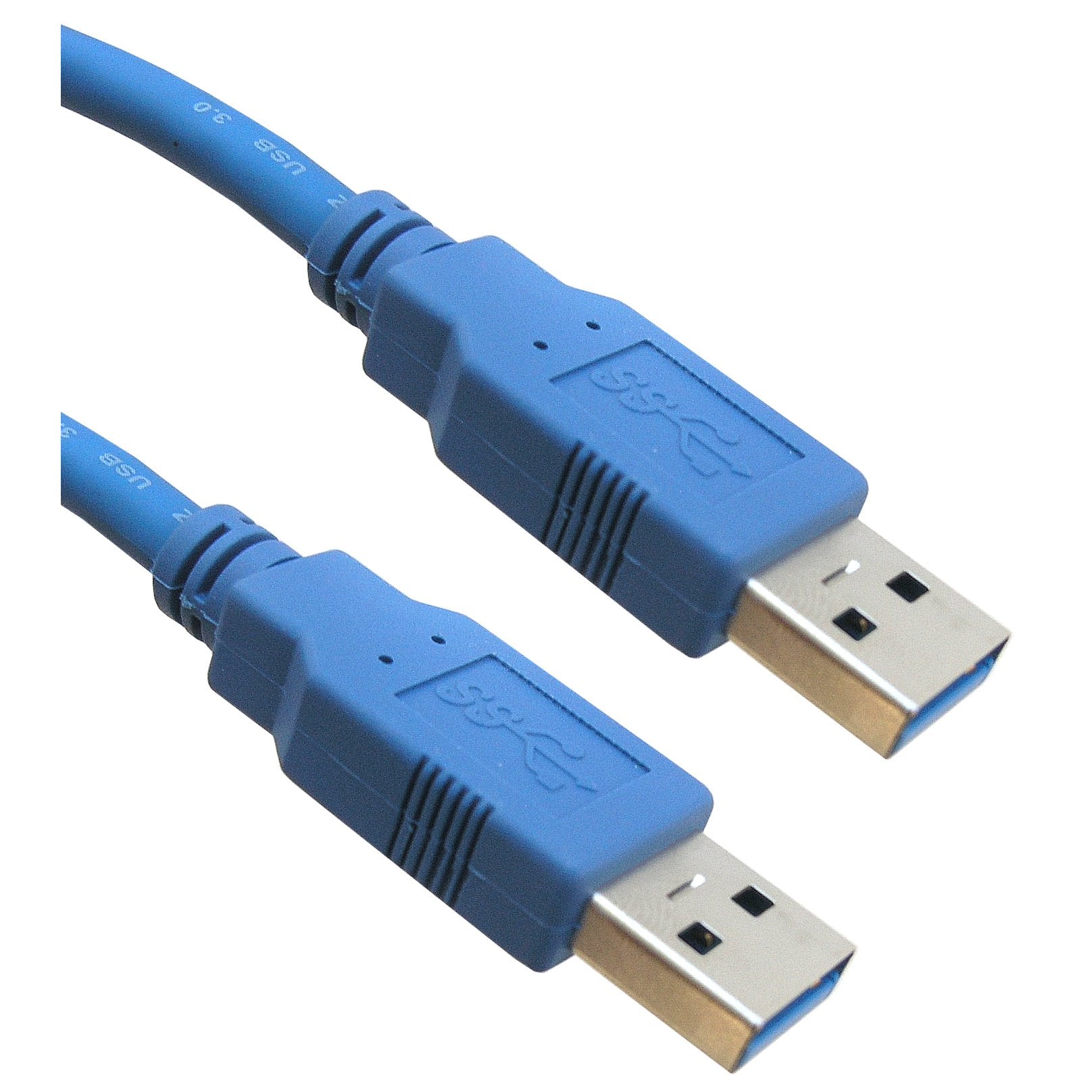 Cablewholesale 3 Feet Usb 3.0 Cable, Blue, Type A Male/Type A Male Plug, A Male/Male Super Speed Usb Cable, Data Transfer Cable