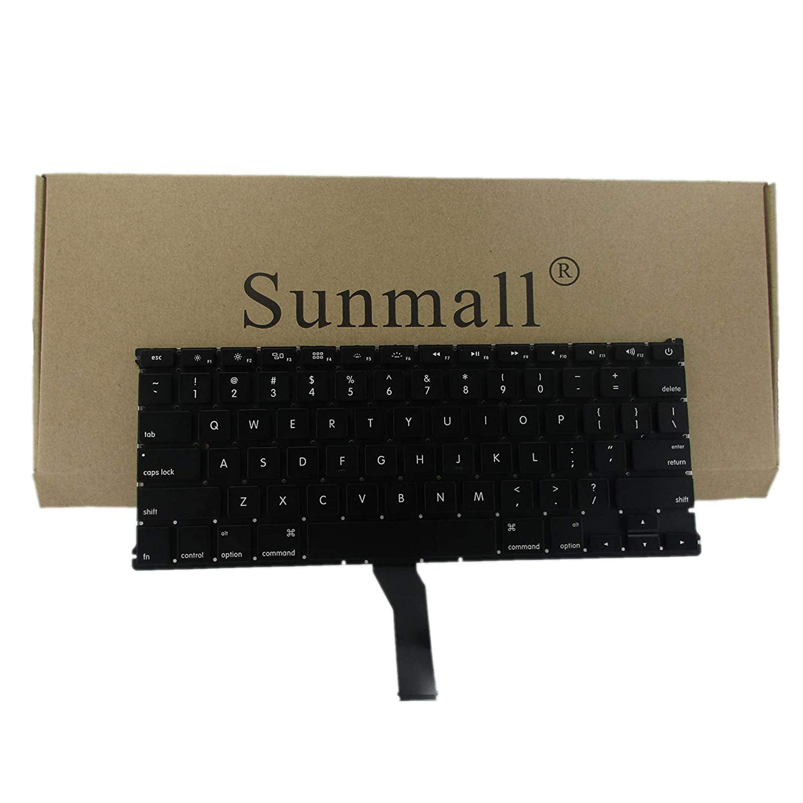 Sunmall A1466 Keyboard Keyboard Replacement Compatible With Apple Macbook Air 13'' A1369 (2011) A1466 (2012 2015) Mjve2Ll/A Md76