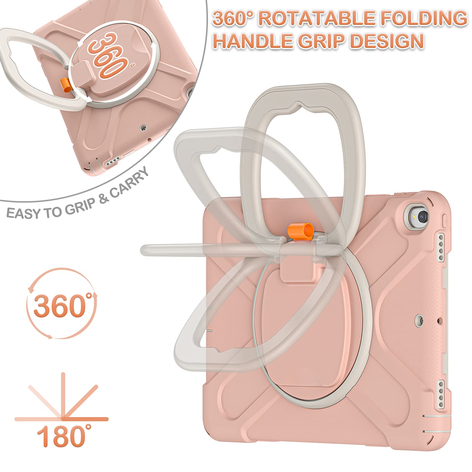 Batyue 10.5 Inch Case For Ipad Pro 2017 Released/Ipad Air 3Rd Generation 2019 Released;Rugged Heavy Duty Protective Cover With P